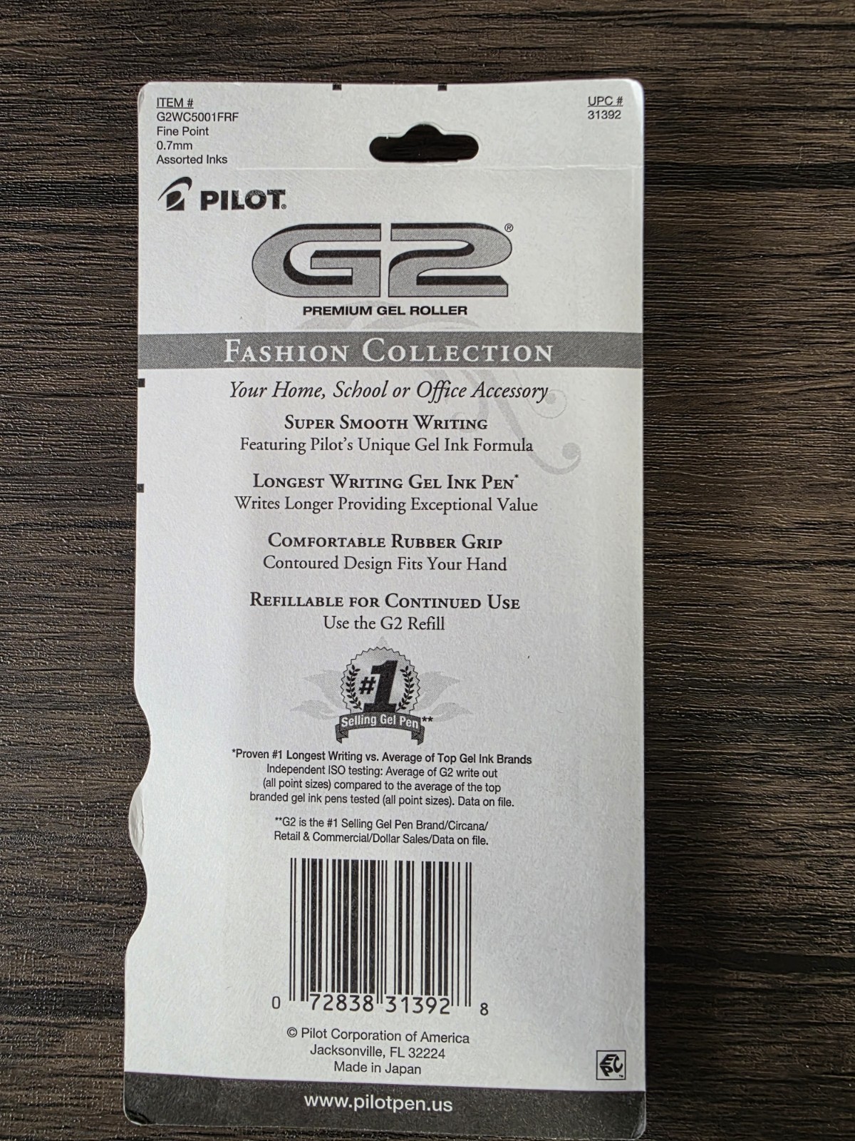 PILOT G2 (5 Pack) Assorted Colors Fashion Fine 0.7mm Retractable Gel Roller Pens