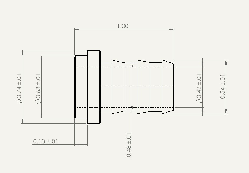NEW 1/2″ HOSE BARB NIPPLE WELD ON ALUMINUM BUNG FITTING MADE IN THE USA 4PC
