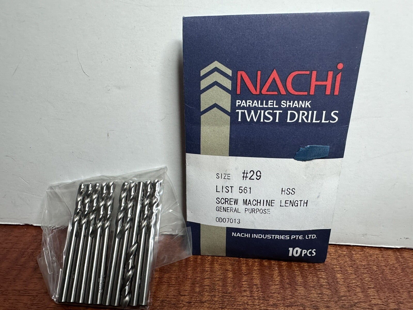 Nachi List 561 Screw Machine Length # 29 Twist Drill 10-Pack
