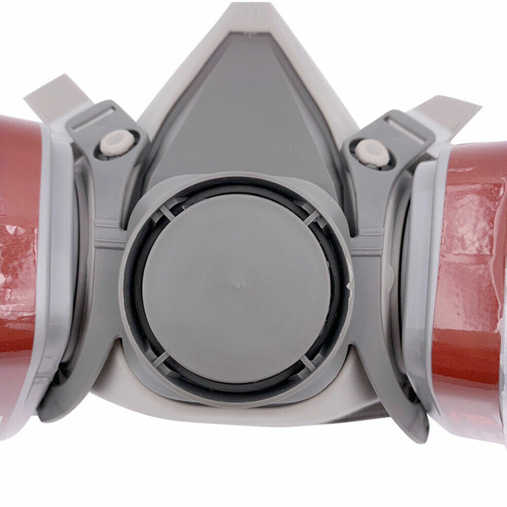 7 IN 1 Gas Mask Half Face Respirator Paint Spray Chemical Facepiece Safety 6200