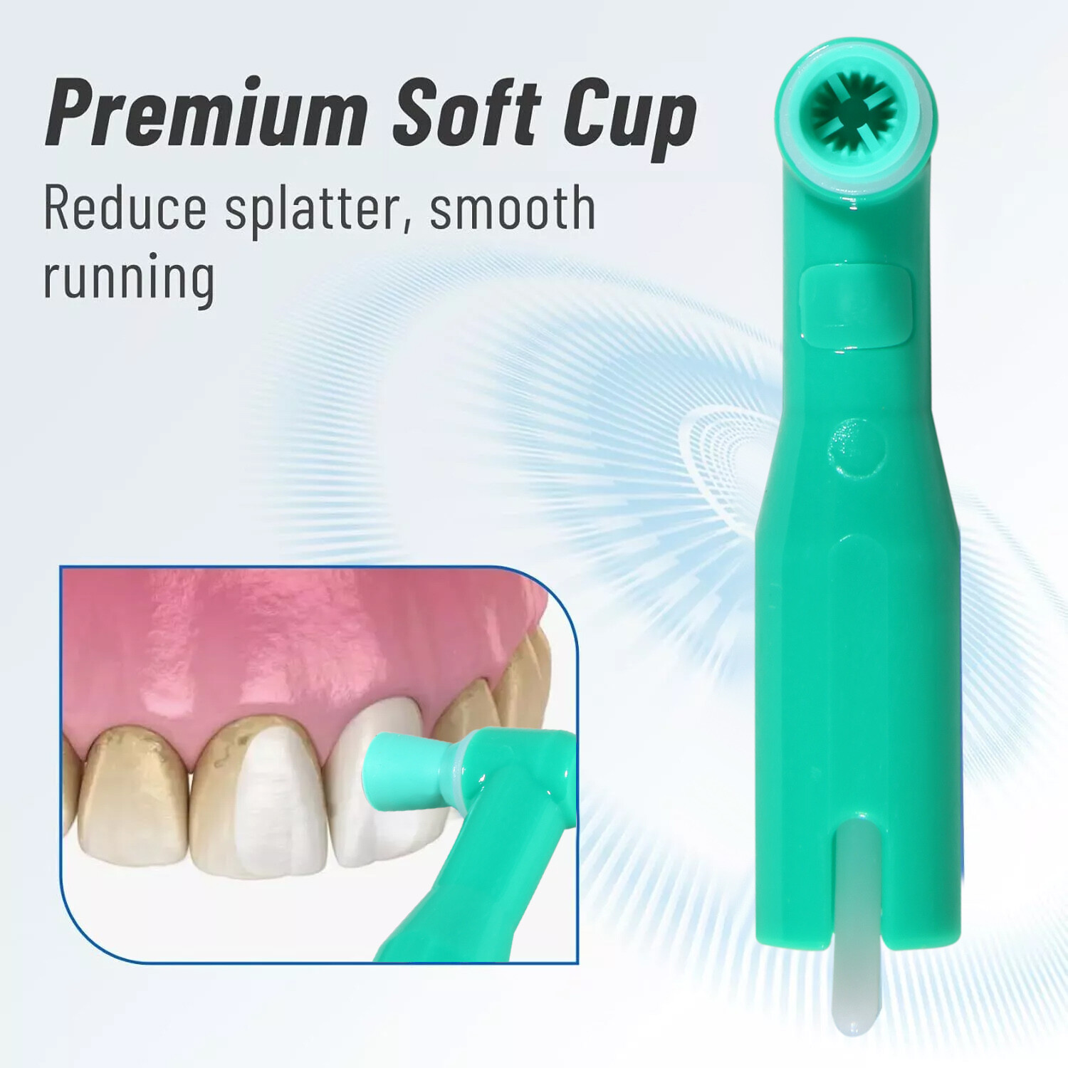 100-1000pcs Prophy Angles Soft Cups Top Quality Dental Disposable P Angle