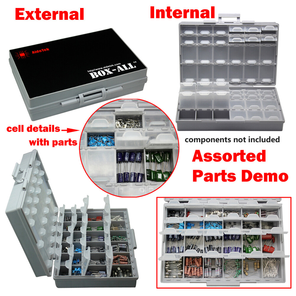 6 of AideTek BOX-ALL-48 Enclosure box SMD SMT 0805 0603 0402 Components storage