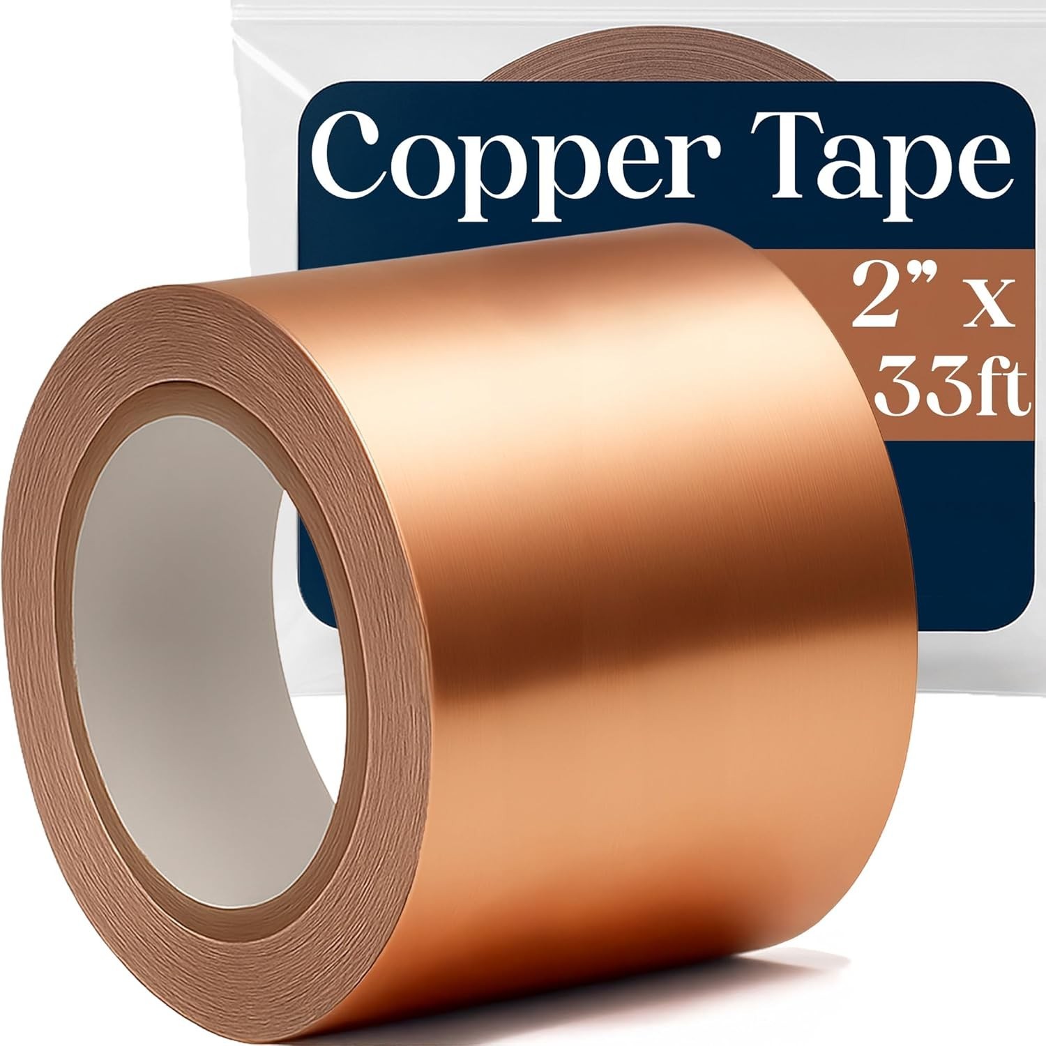 Copper Tape 2 Inch x 33ft Conductive Adhesive EMI Shielding Gardening Arts Craft