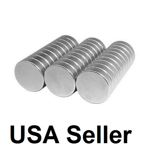lot 100 50 1/2″ X 1/8″ Neodymium Disc Strong Rare Earth N48 Small Fridge Magnets