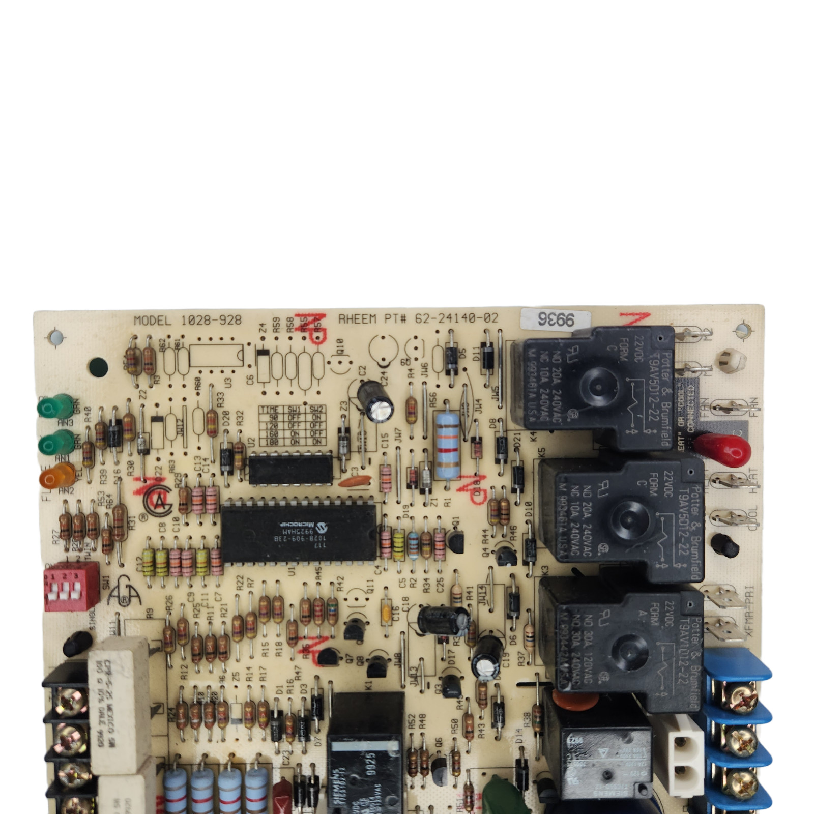 Rheem Ruud 62-24140-02 Furnace Control 1028-928