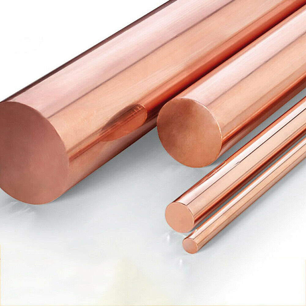 Copper Round Solid Rod Bar 12mm – 60mm Diameter 100 150 200 250 300mm Lengths
