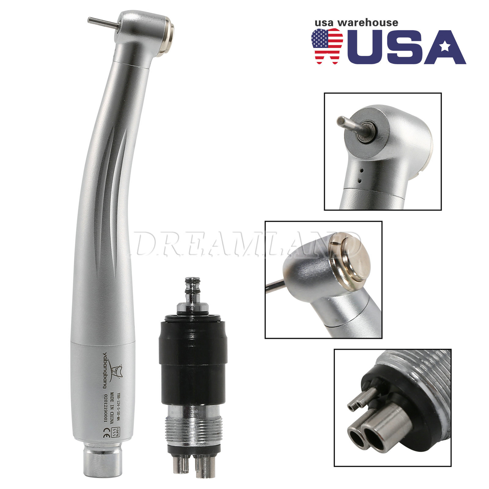 1-20 Dental High Speed Turbine Handpiece fit NSK 4Hole Swivel Coupler