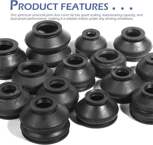 14 PCS Automotive Tie Rod End Boots, Ball Joint Rubber Dust Tie Rod End Boot Kit