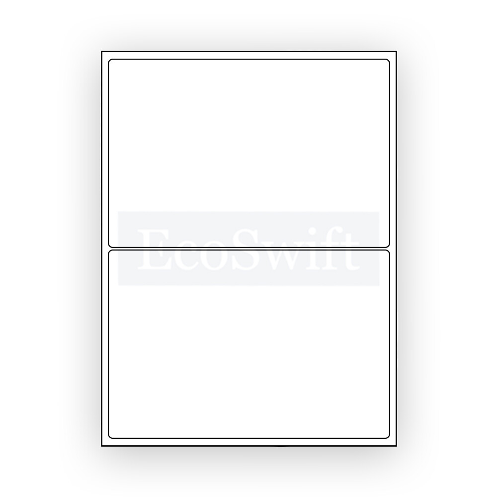 (50) 8.5 x 5.5 XL EcoSwift Shipping Half-Sheet Self-Adhesive eBay PayPal Labels