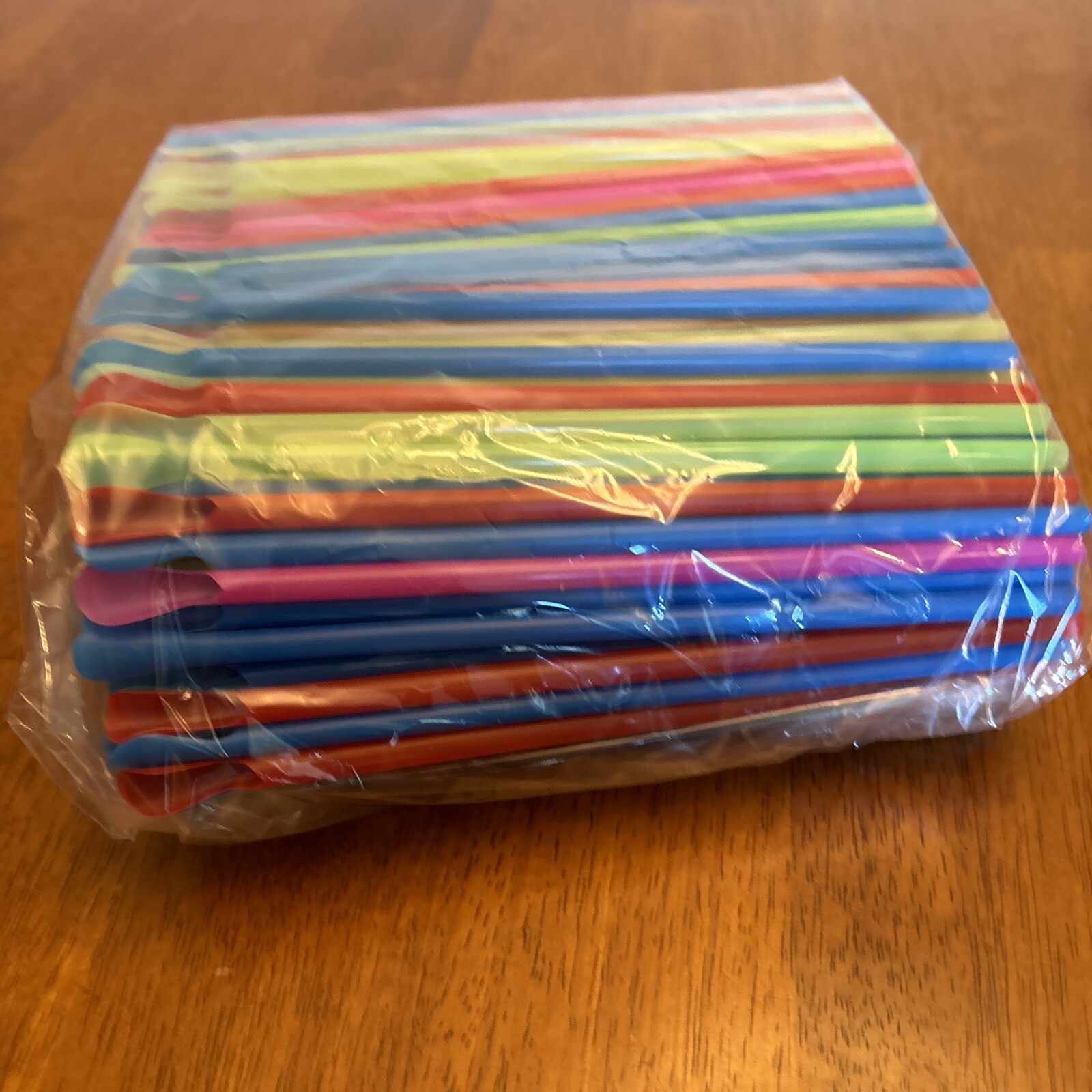 Choice 8” Super Jumbo Unwrapped Spoon Straw 400 Count