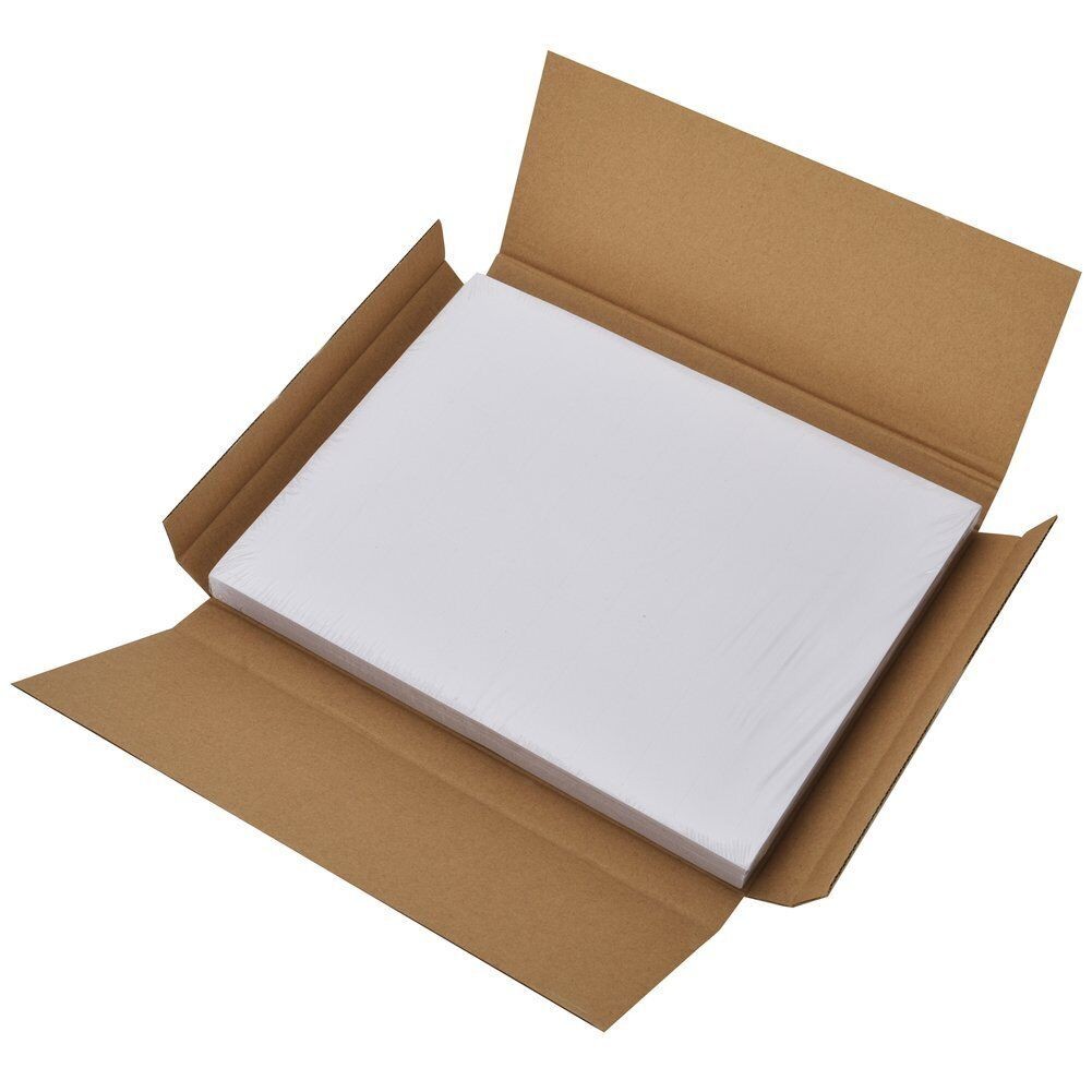 50 Shipping Address Labels Blank 8.5″x5.5″ Half Sheet Self Adhesive 2 Per Sheet