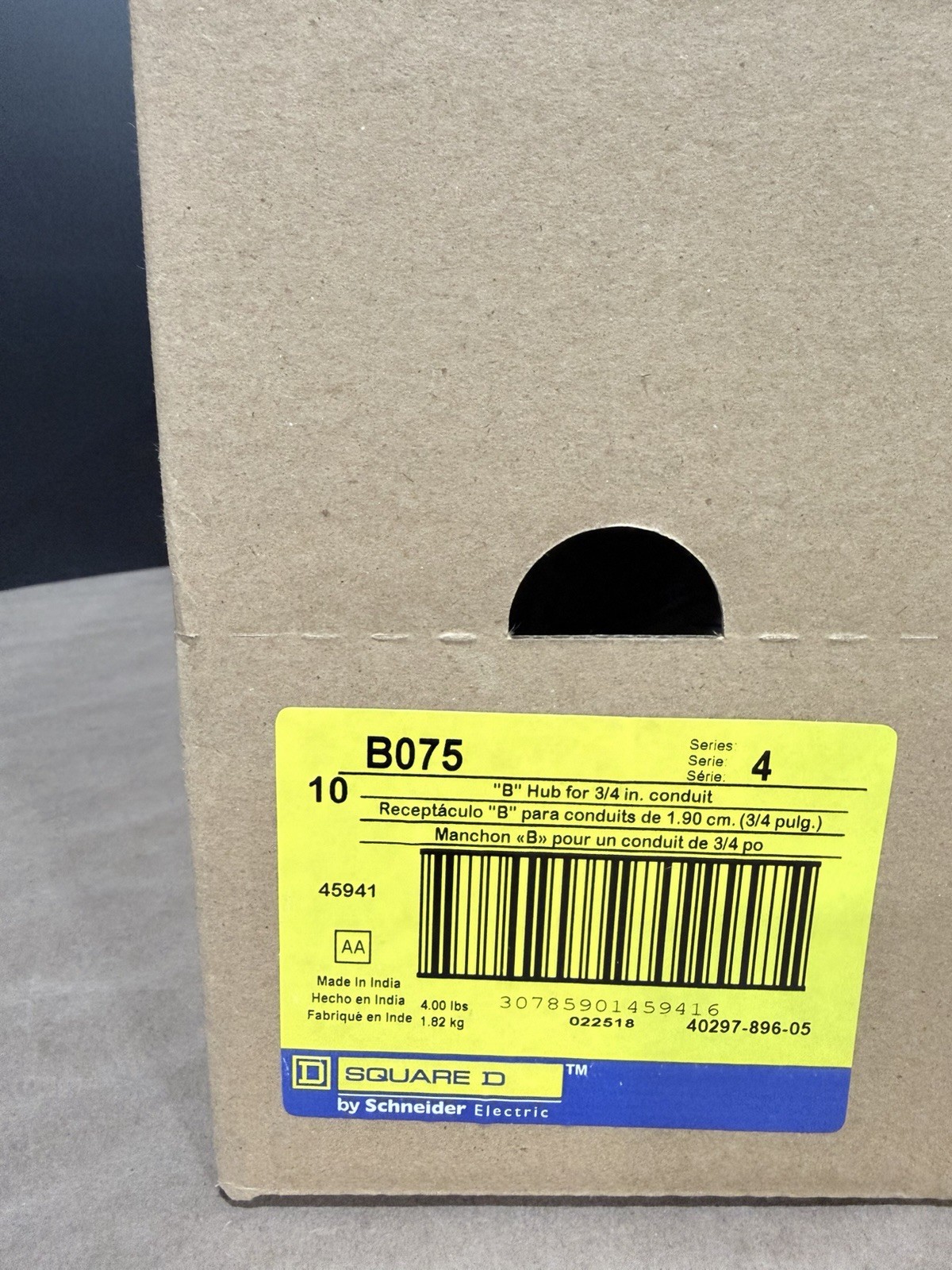 Square D B075 Bolt-On Hub Accessory – 10 count