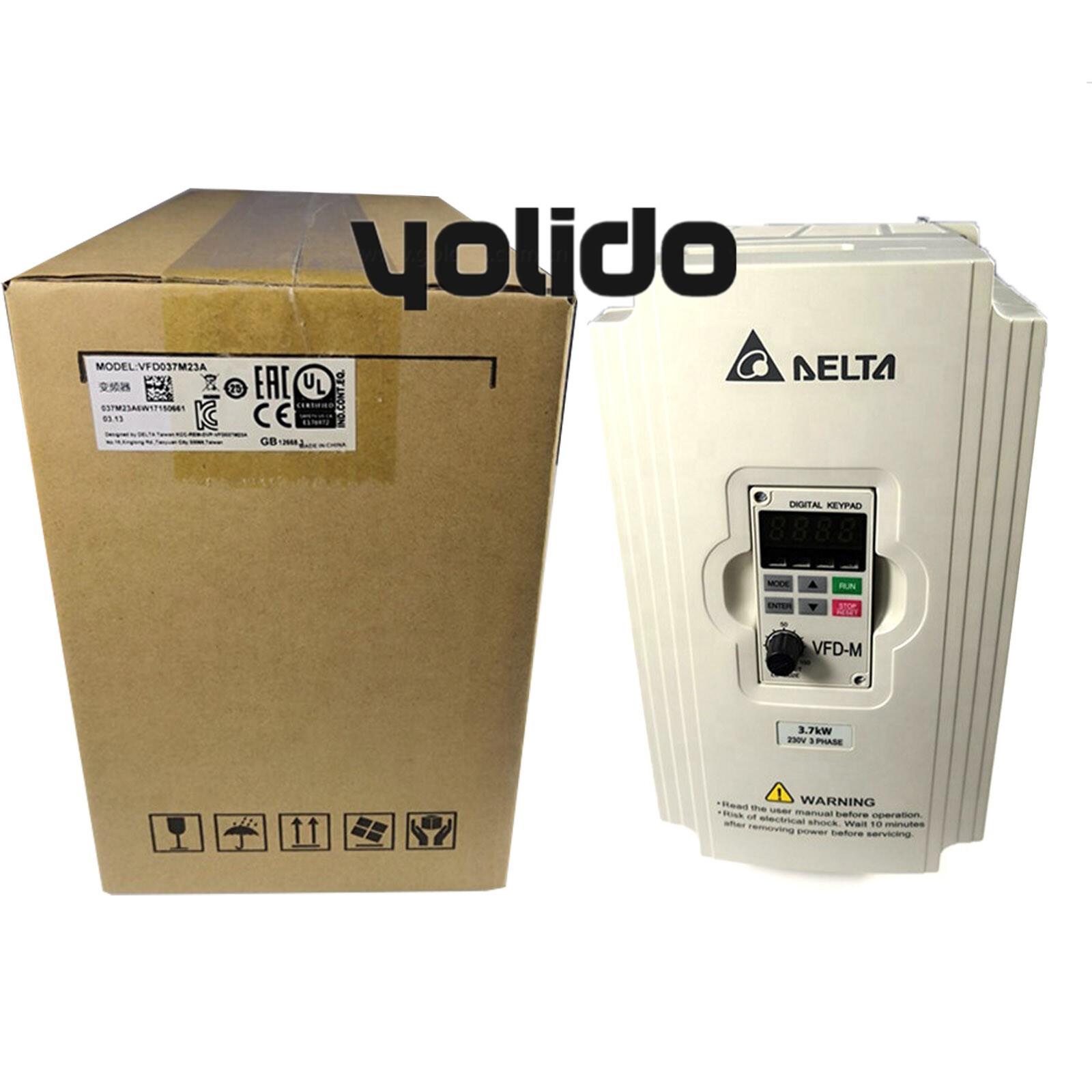 New In Box DELTA VFD037M23A Inverter 220V 3.7KW