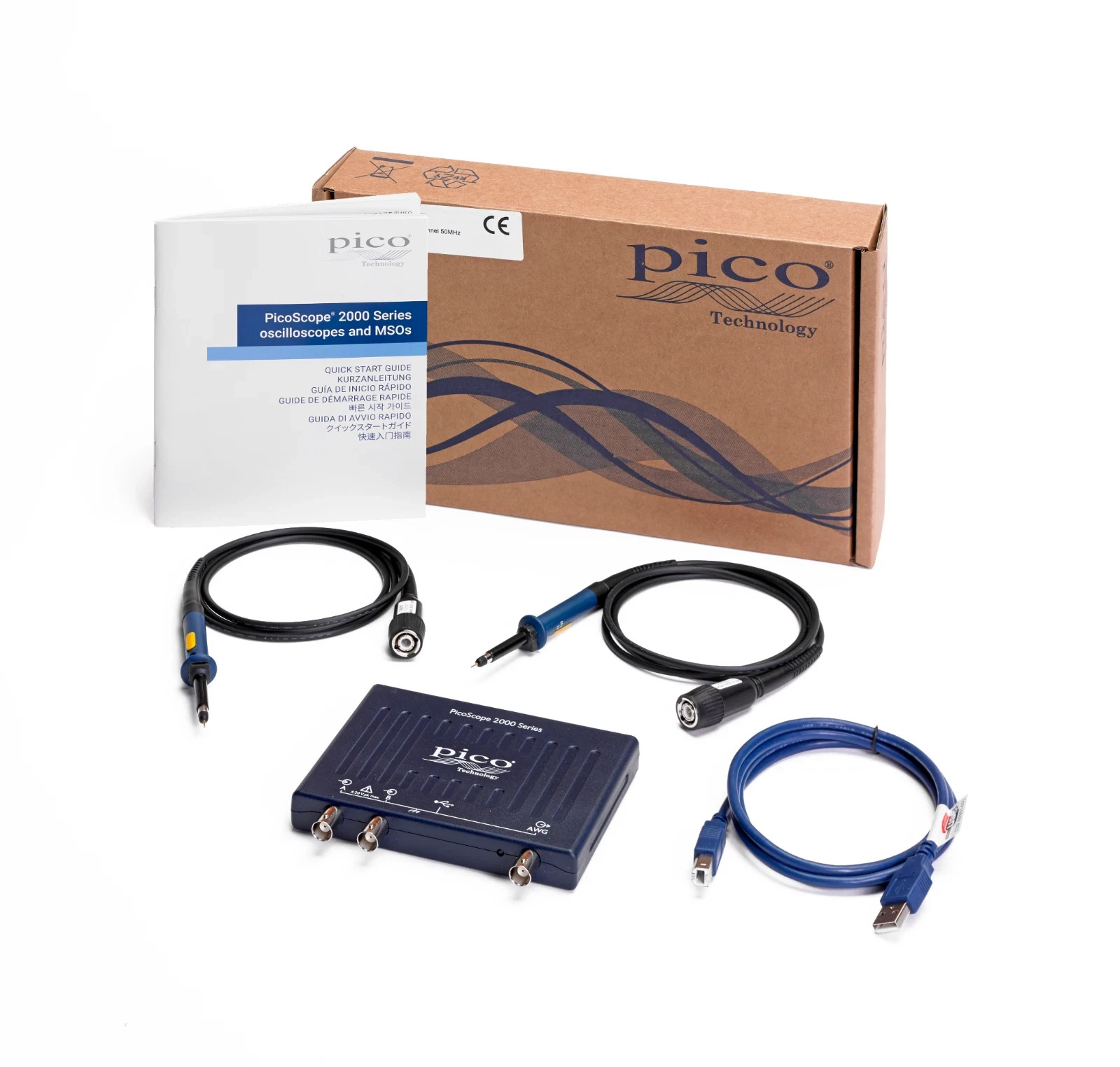Pico PicoScope 2207B 2 Channel 70 MHz USB Digital PC oscilloscope with AWG
