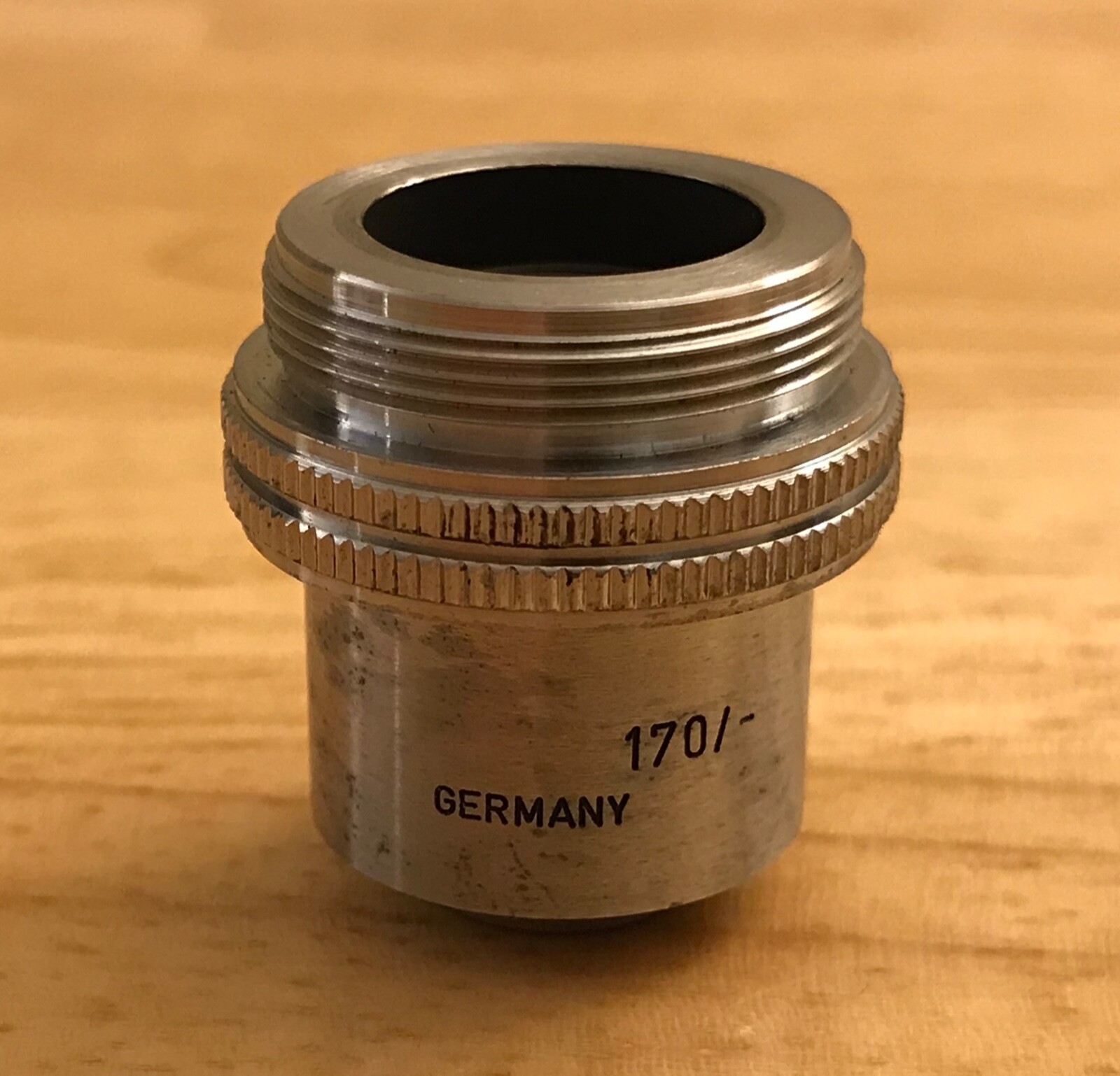 Vintage Leitz Wetzlar Microscope Objective Lens 170/ 6/0.18 Germany – Lot W