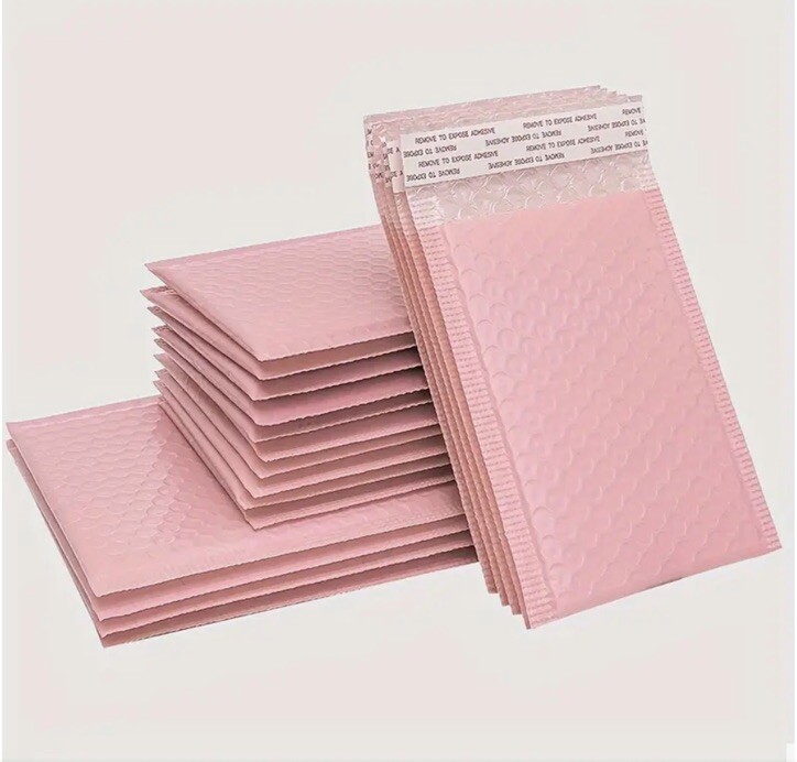20 PINK POLY BUBBLE MAILERS SHIPPING PADDED BAGS MAILING ENVELOPES SMALL 4×5