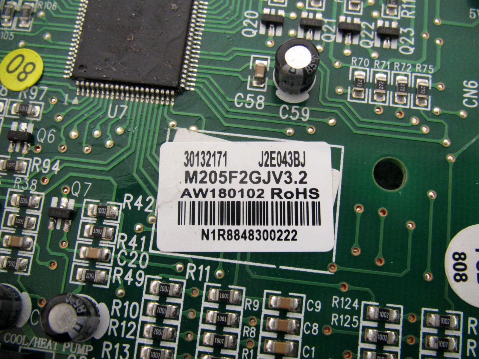 Gree 30132171 PTAC Unit Main Control Circuit Board Used Free Shipping