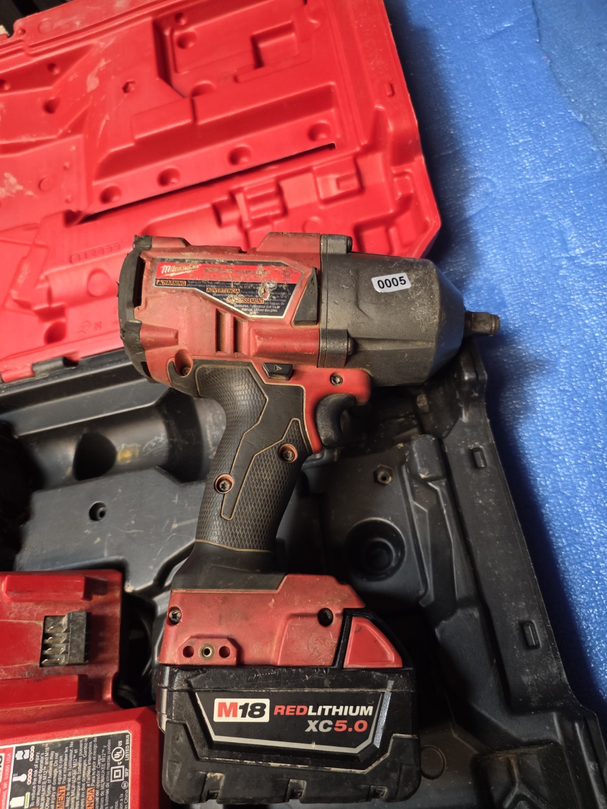 Milwaukee 2767-20 1/2″Impact Wrench W/2x5AH Batteries,Charger,Case free shipping