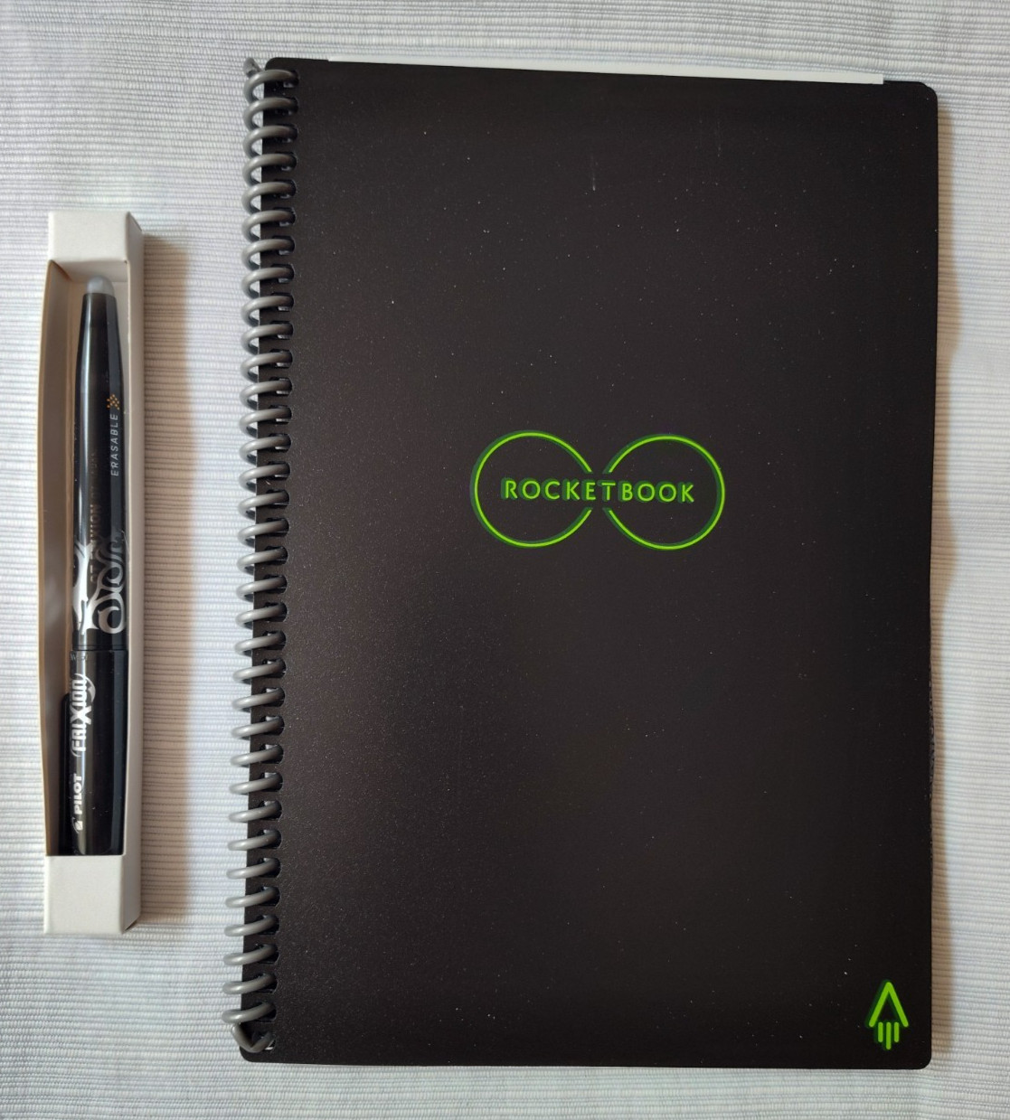 RocketBook Reusable Spiral Notebook Core Black Open Box 6″x9″