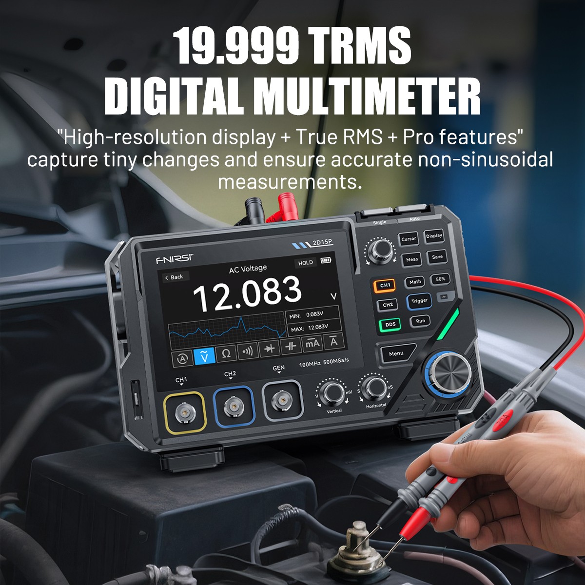 FNIRSI-2D15P Digital Multimeter Oscilloscope Signal Generator Duan Channel 100M/