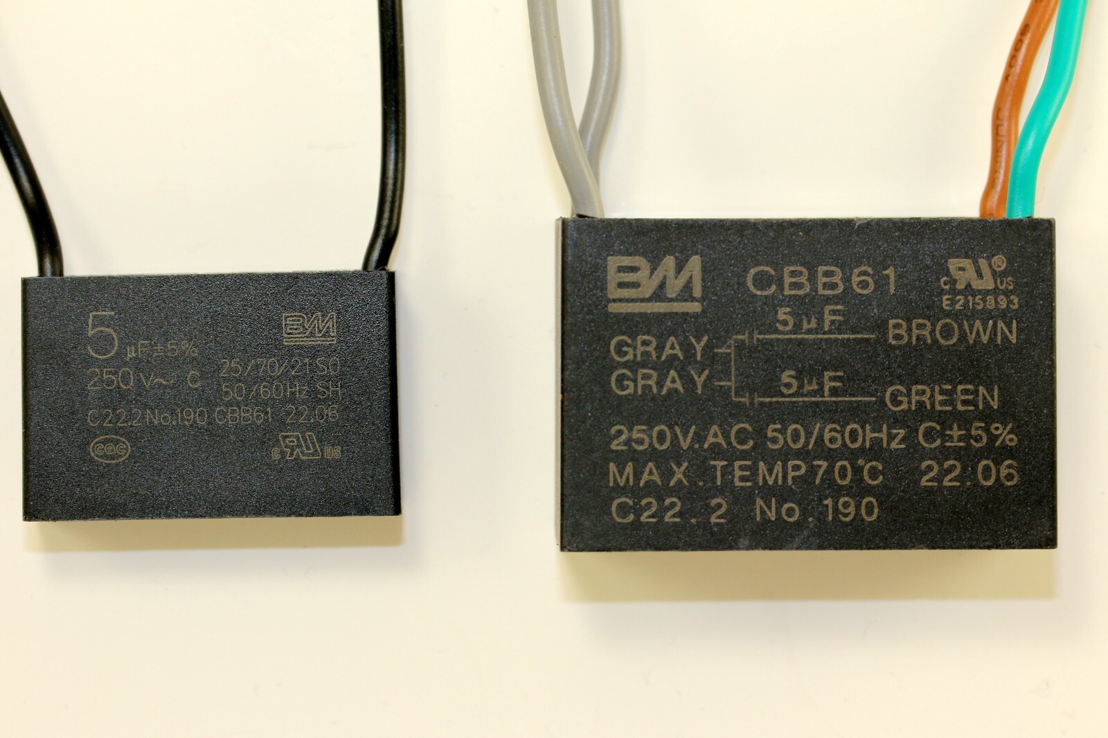 Fan Capacitor Set for Hunter Fan