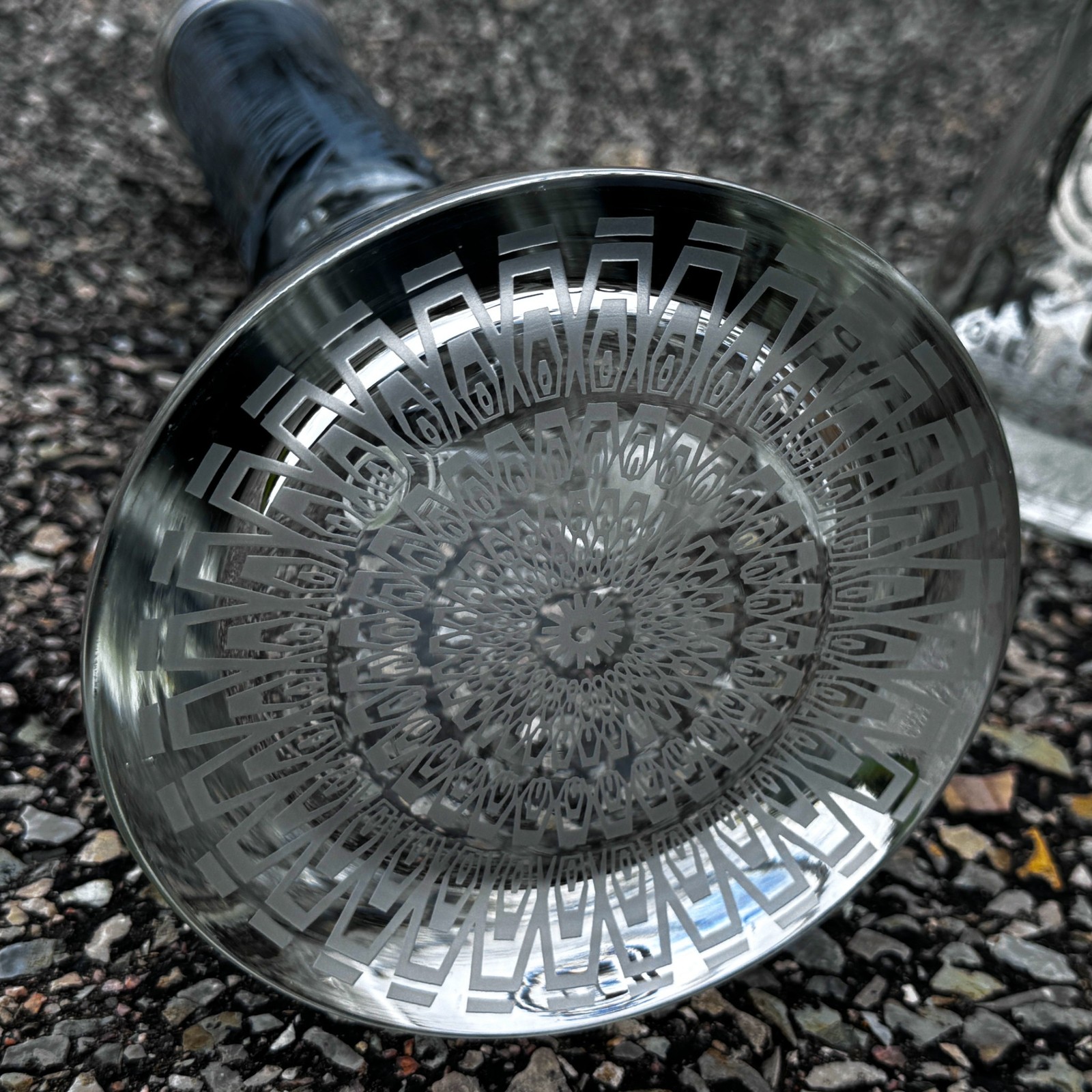 15″ Super Thick Color Sandblasted 50mm Bong Pounder Beaker Hookah Water Pipe