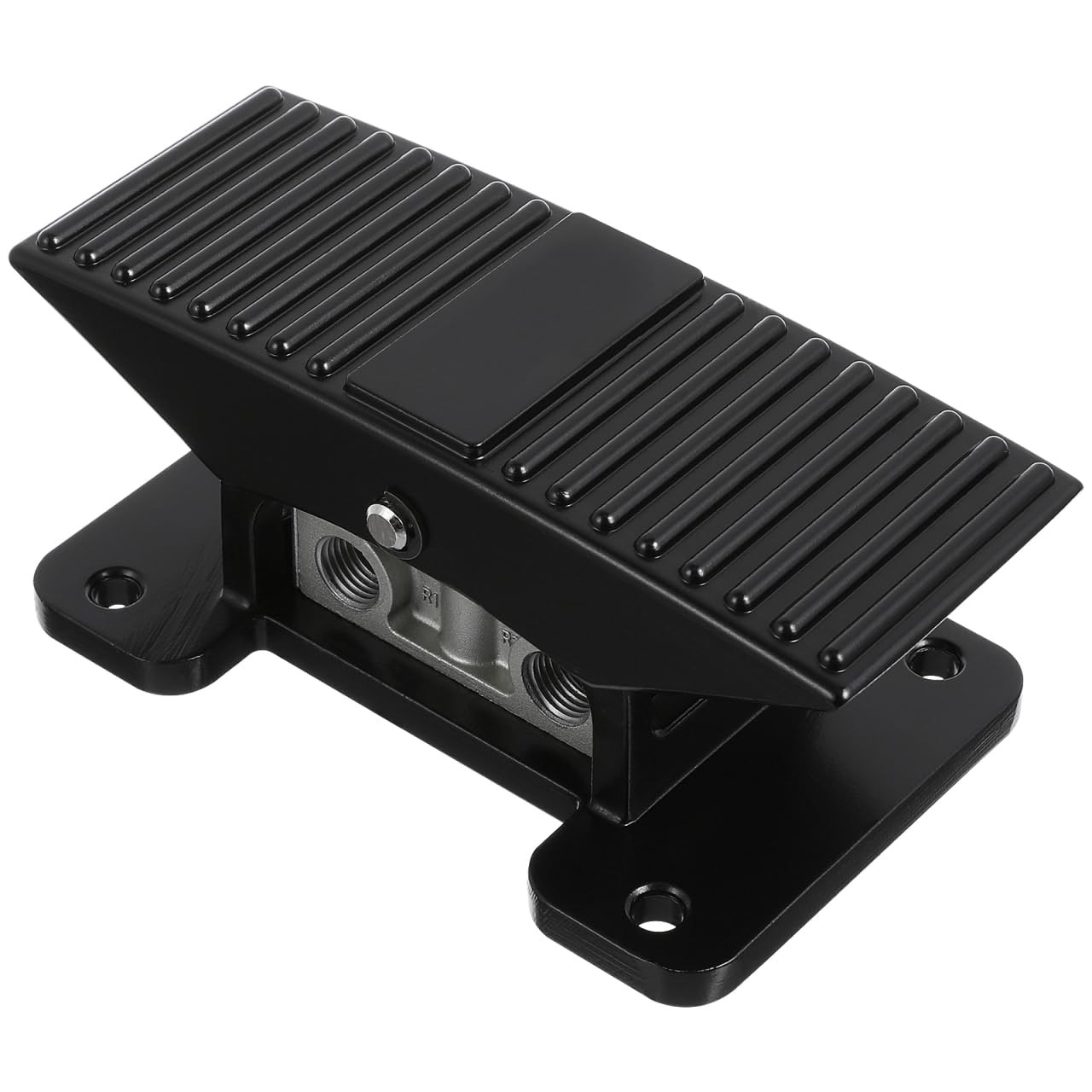 ULTECHNOVO Foot Pedal Valve 3 Way 2 Position Threaded Rubber Nonslip Black