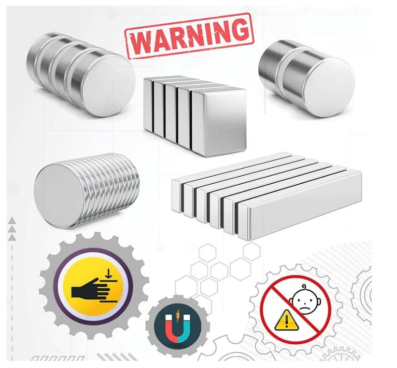 Lot 1/2″ x 1″ Inch Long Strong Neodymium Rare Earth Cylinder Magnets N50 Disc