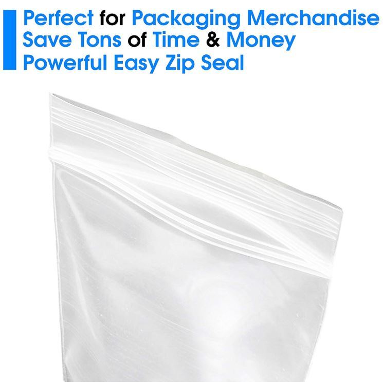 2mil Reclosable Zipper Poly Bags Small-Large MANY Sizes 2×3 3×4 6×9 4×8 10×13