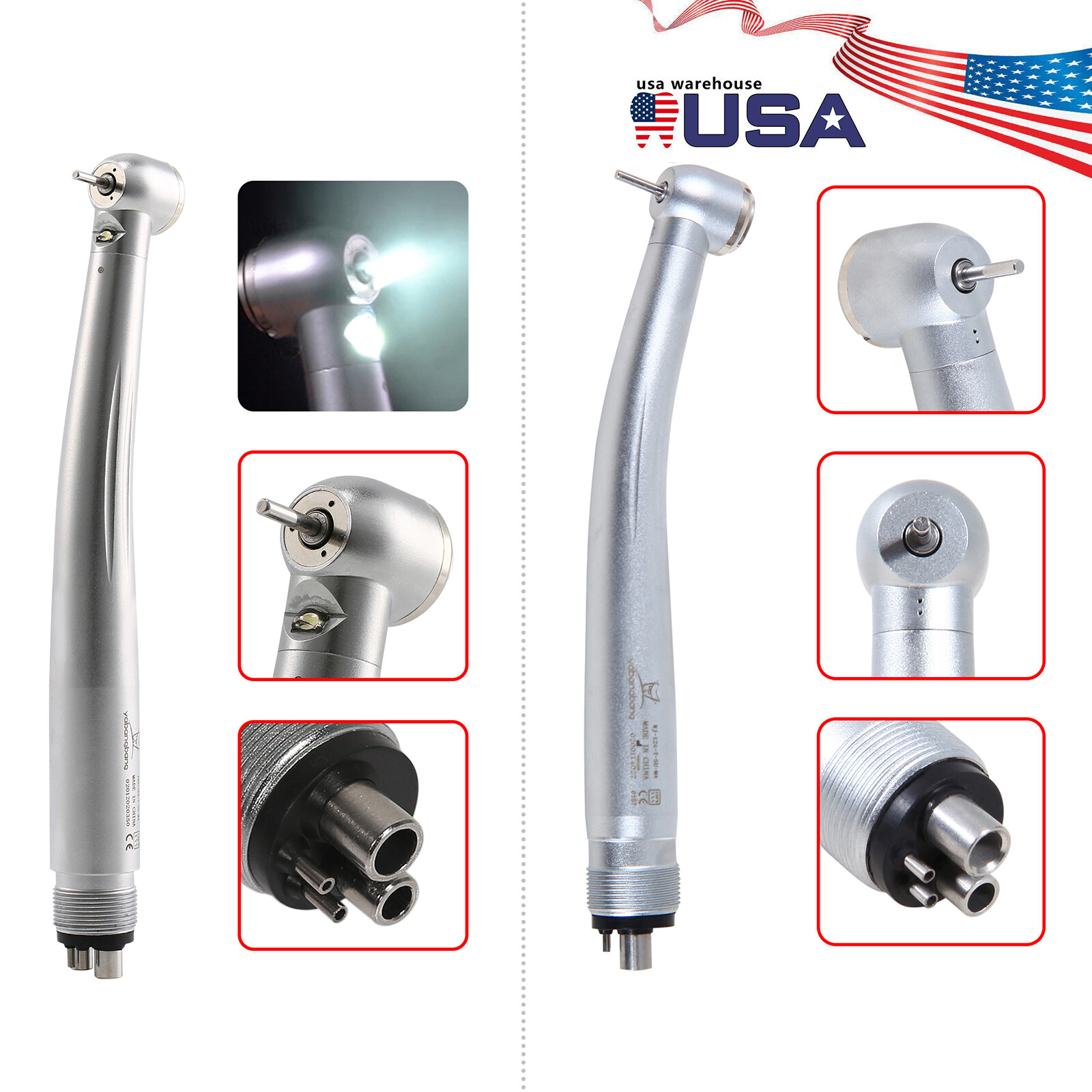 10* Yabangbang Dental (LED E-generator) High Speed Handpiece 2/4 holes For KaV