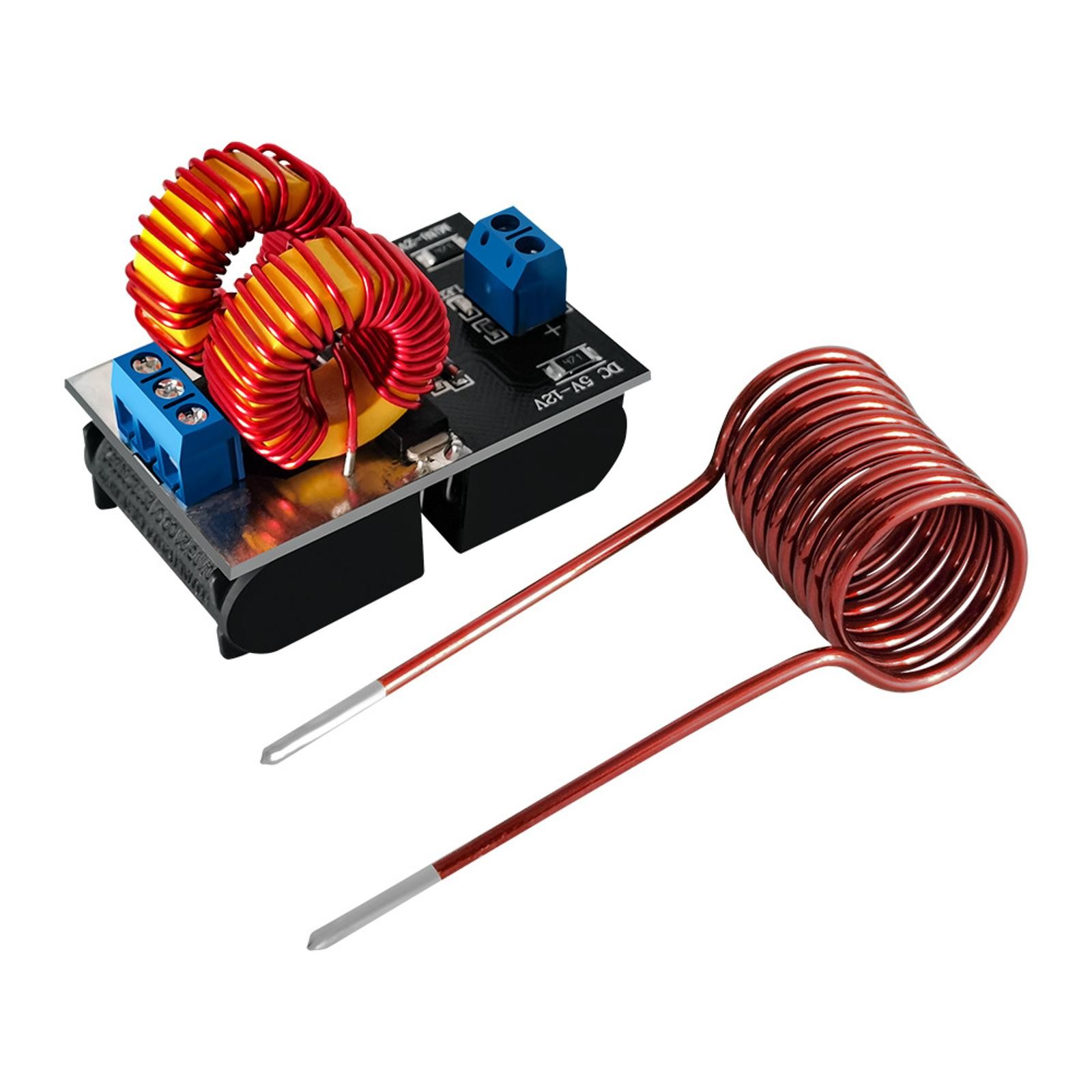 DC 5V-12V 120W Mini ZVS Induction Heating PCB Board Flyback Driver Heater Coil