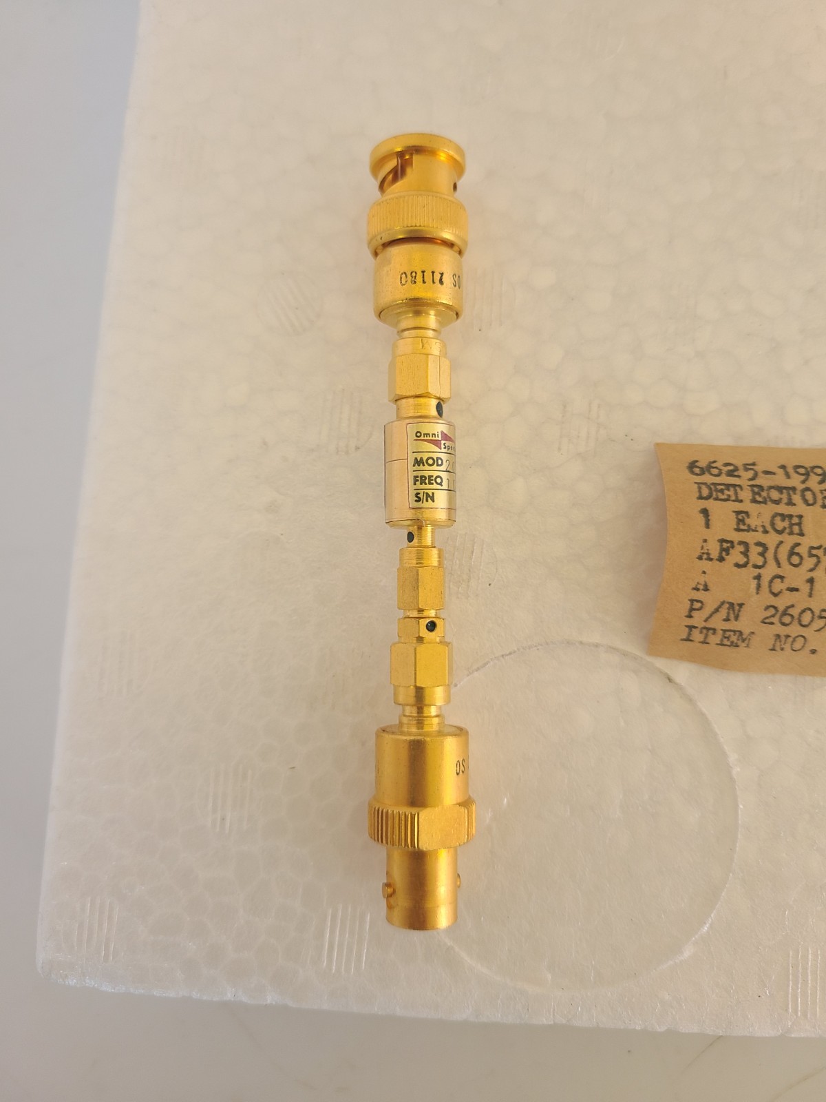 OMNI SPECTRA detector diode 20710-10200, 10.0-11.0 GHz, NOS, Open Box Condition