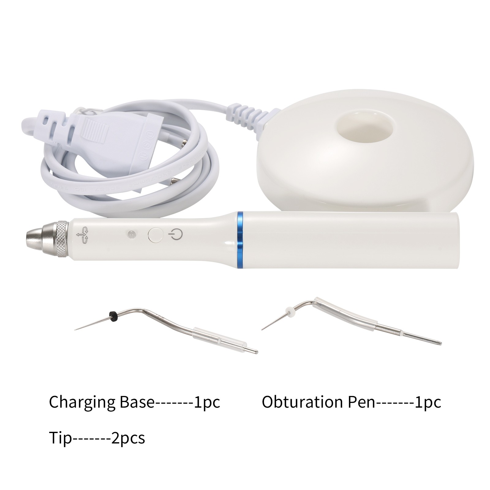 Dental Cordless Gutta Percha Obturation System Endo Heated Pen With 2 Tips CE