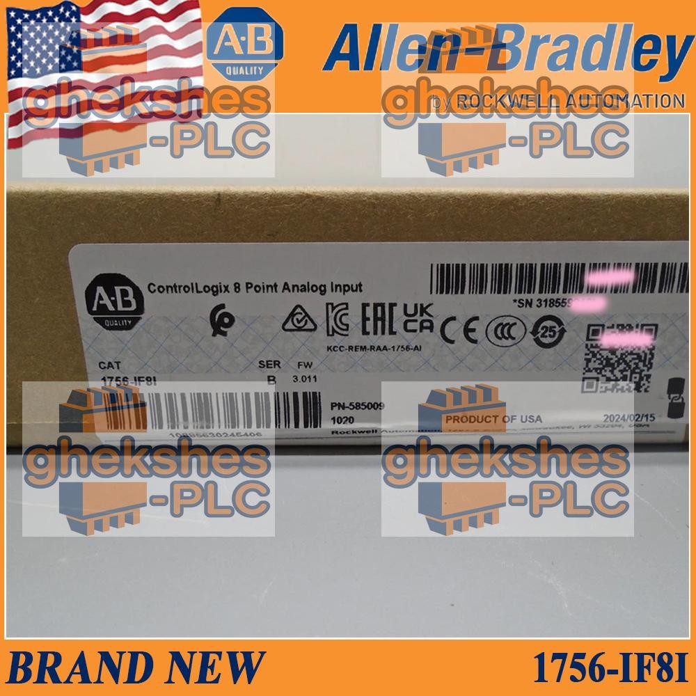 New Factory Sealed AB 1756-IF8I SER B ControlLogix 8 Point Analog Input Module