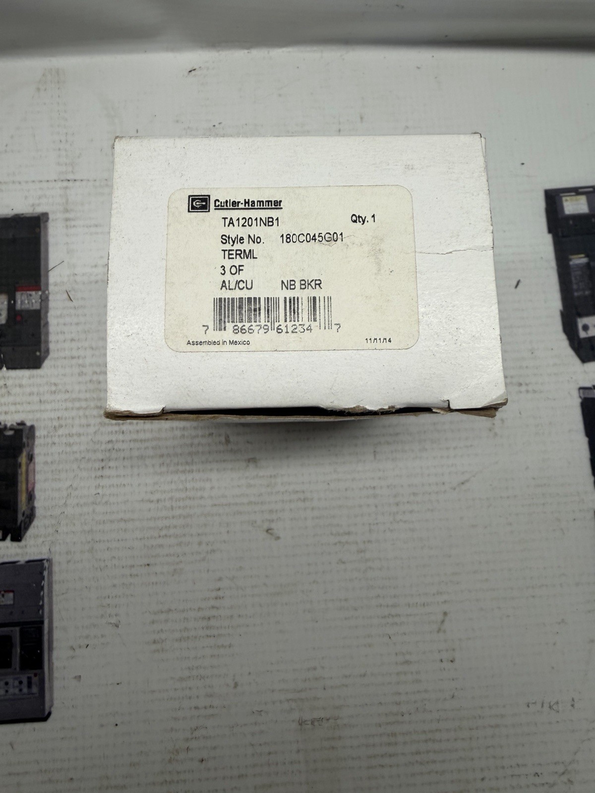 NEW IN BOX EATON TA1201NB1 BREAKER LUG 3 TERMINAL N-FRAME