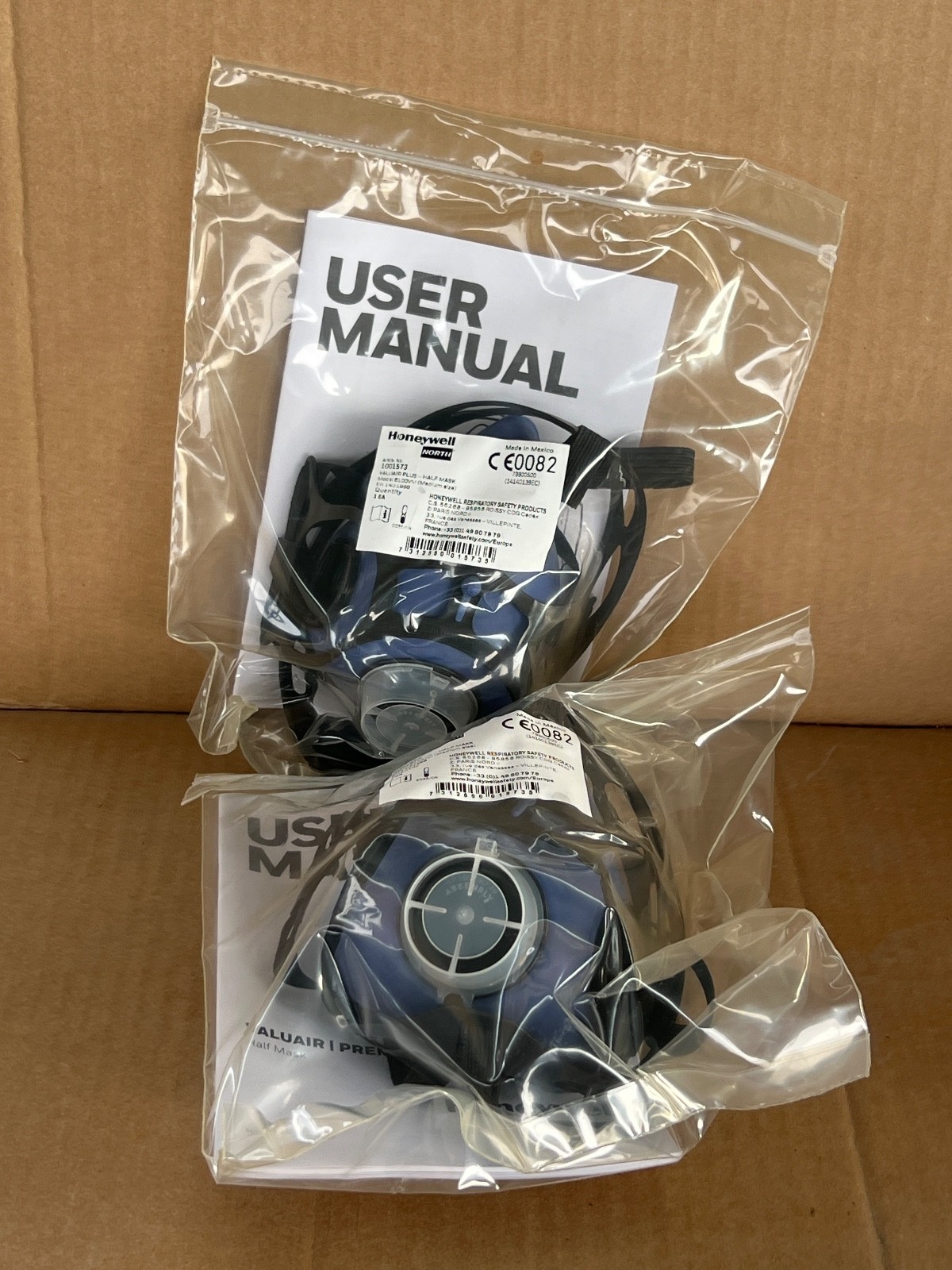 (Lot 2 Pcs) Honeywell 1001573 Valuair Plus-Half Mask
