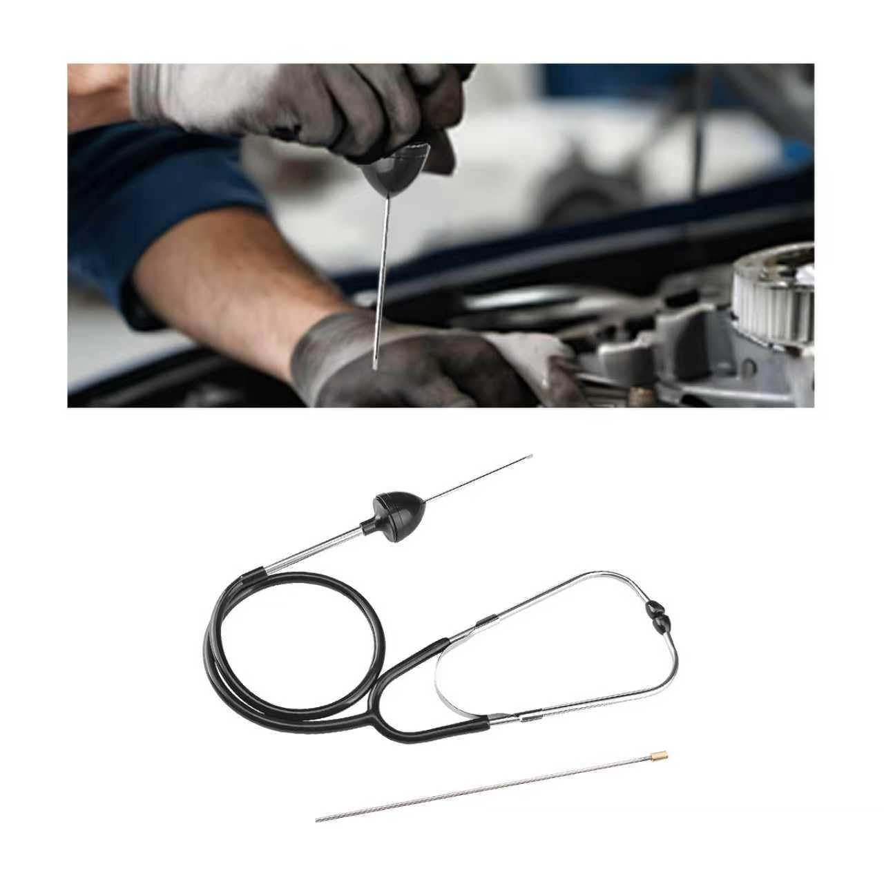 Car Mechanic Stethoscope, Auto Cylinder Noise Diagnostic Tool with Extended P…