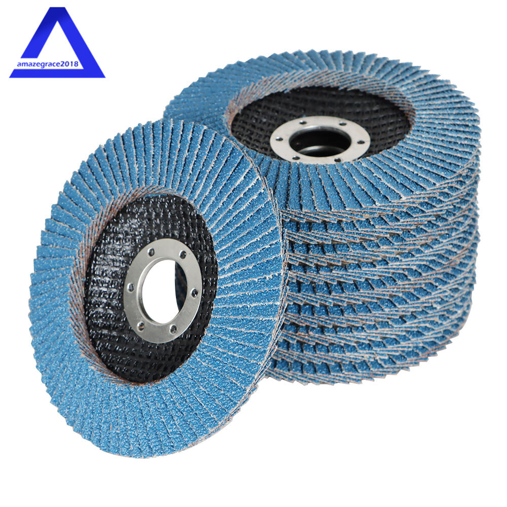 100Pack 4-1/2″×7/8” 40 Grit T29 Premium Zirconia Flap Disc Sanding Grinding
