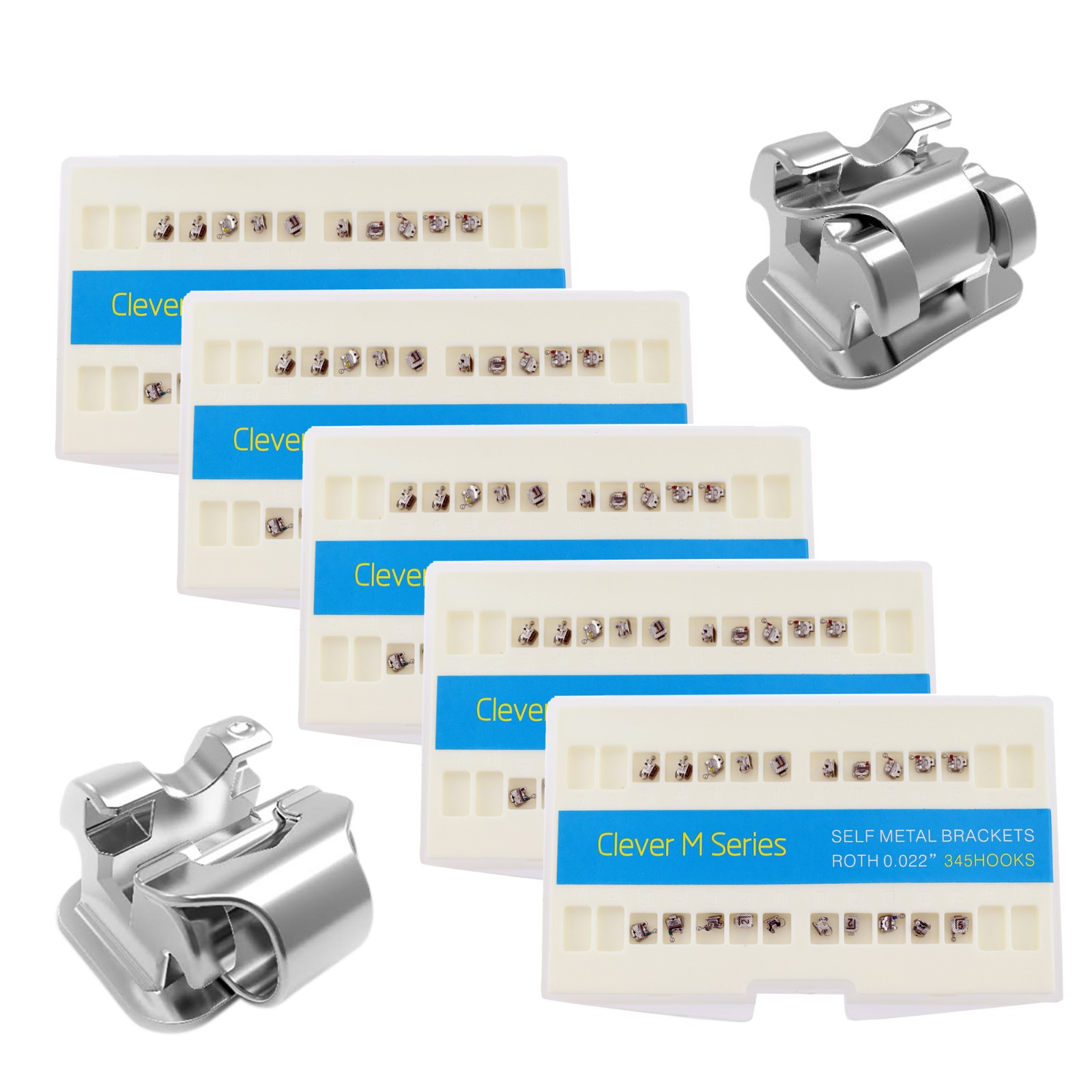 Orthodontic Self Ligating Brackets AO Empower Style Creative Dental Roth MBT 022