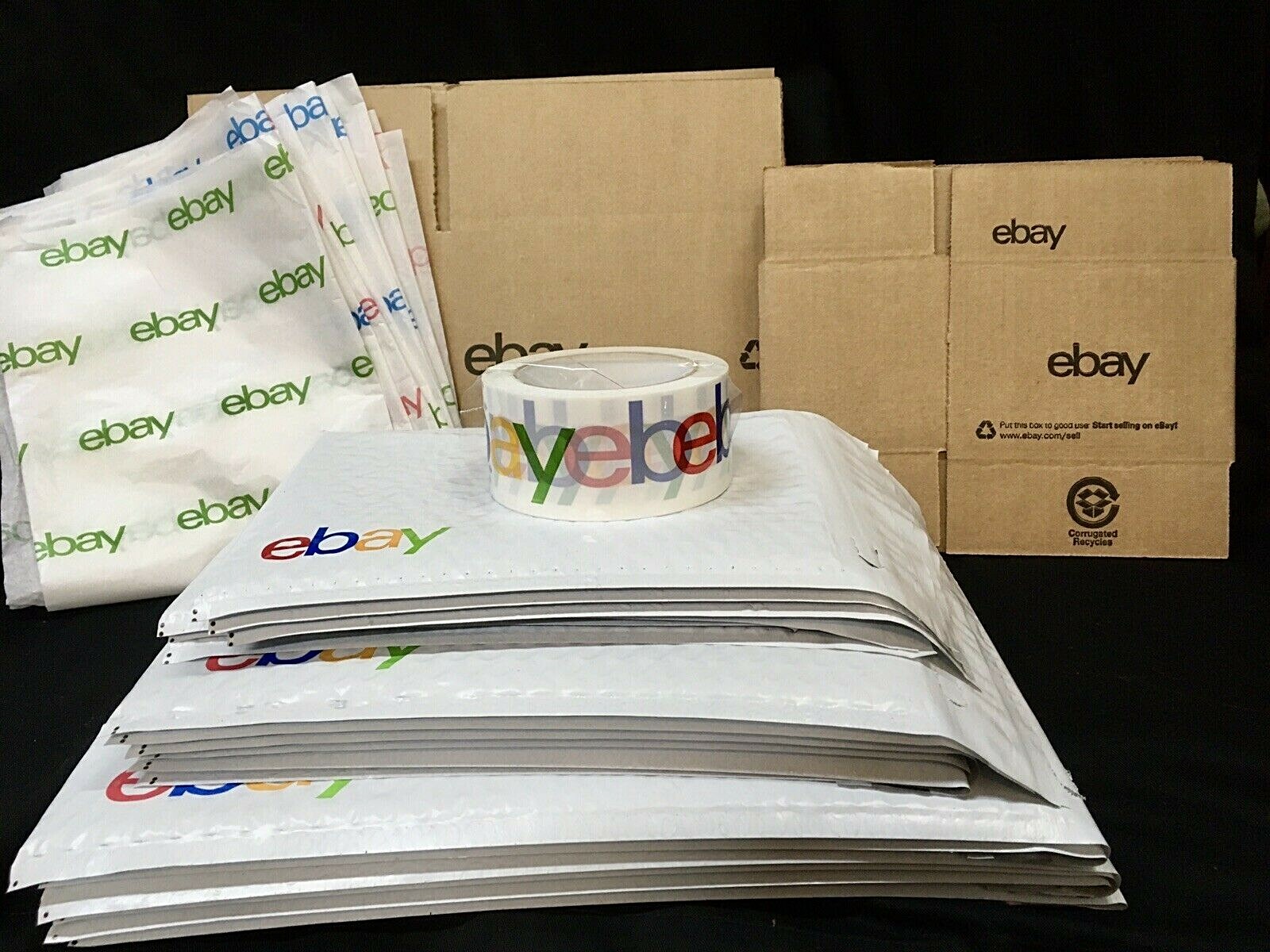 Ebay Shipping Supplies BOXES, Padded Bubble Envelopes Mailers, Tape & Tissue !