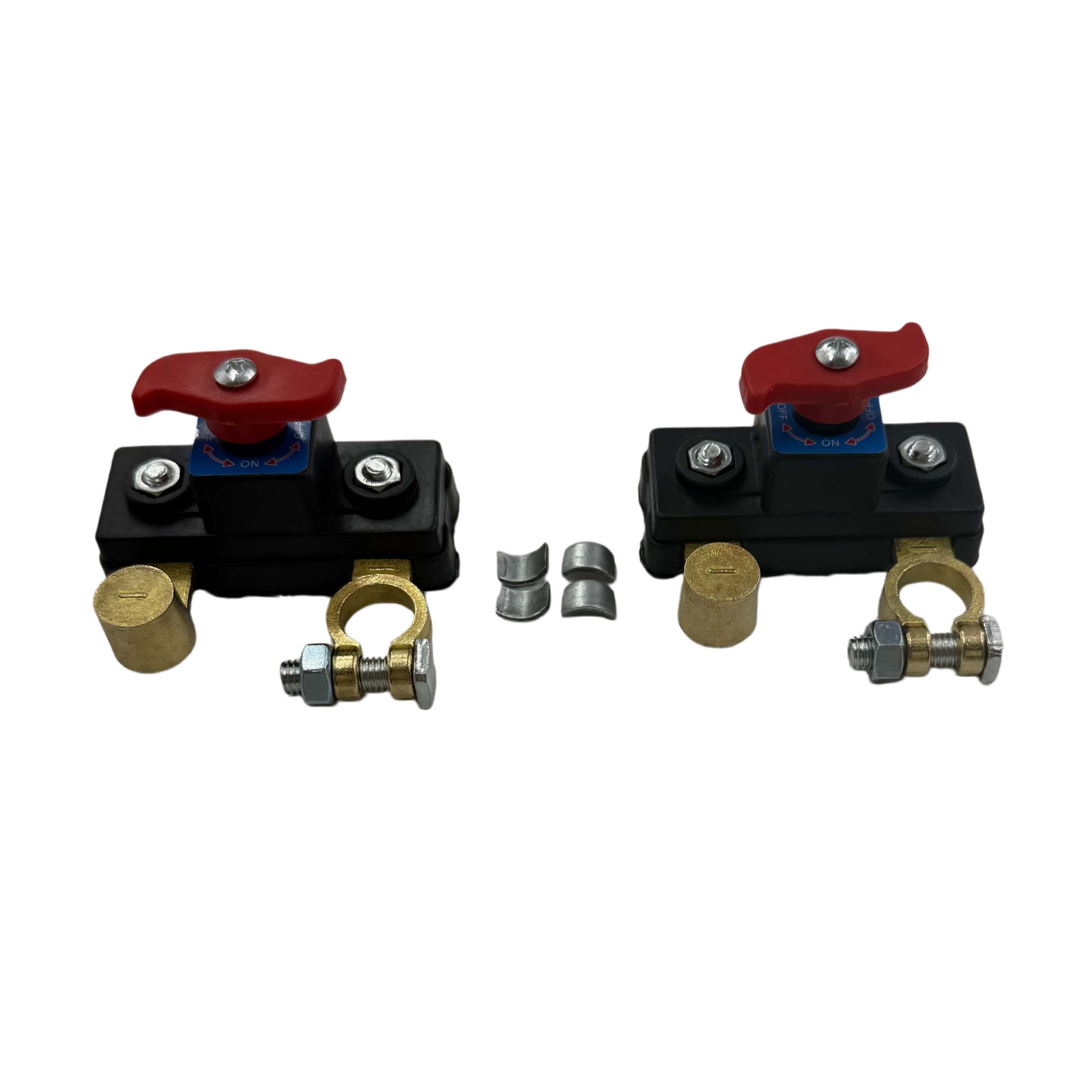 2Pcs Universal Battery Disconnect Switch 12V / 24V Cut Off Isolator for Cars RV