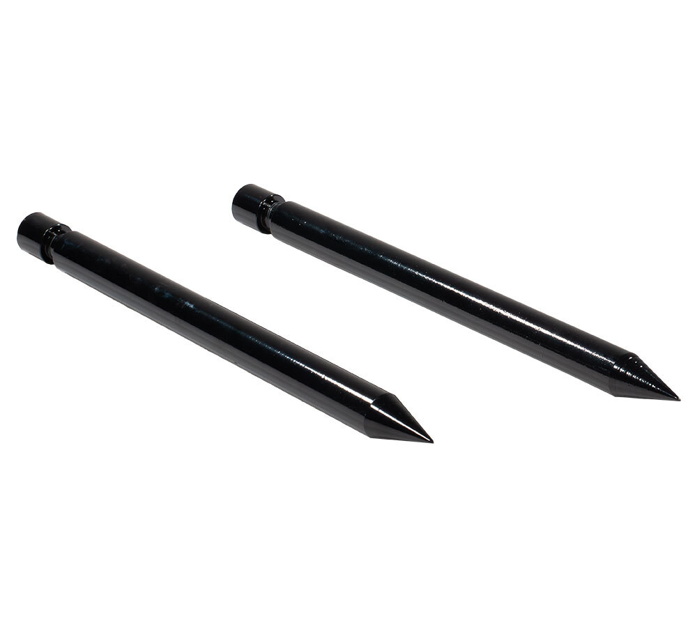2PK 17″ Hay Bale Spear Stabilizer for Skid Steer Mount Plate for Tractor