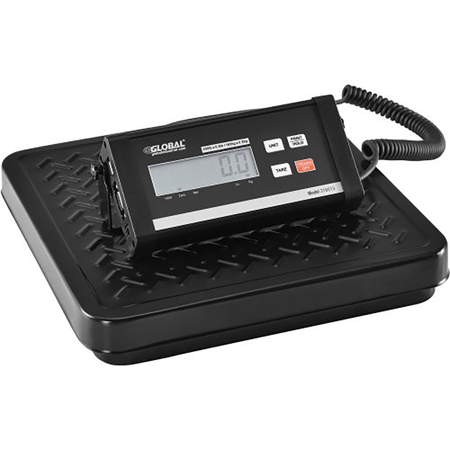 Digital Shipping Scale with AC Adapter 400 Lb x 0.5 Lb 12″W x 12″L