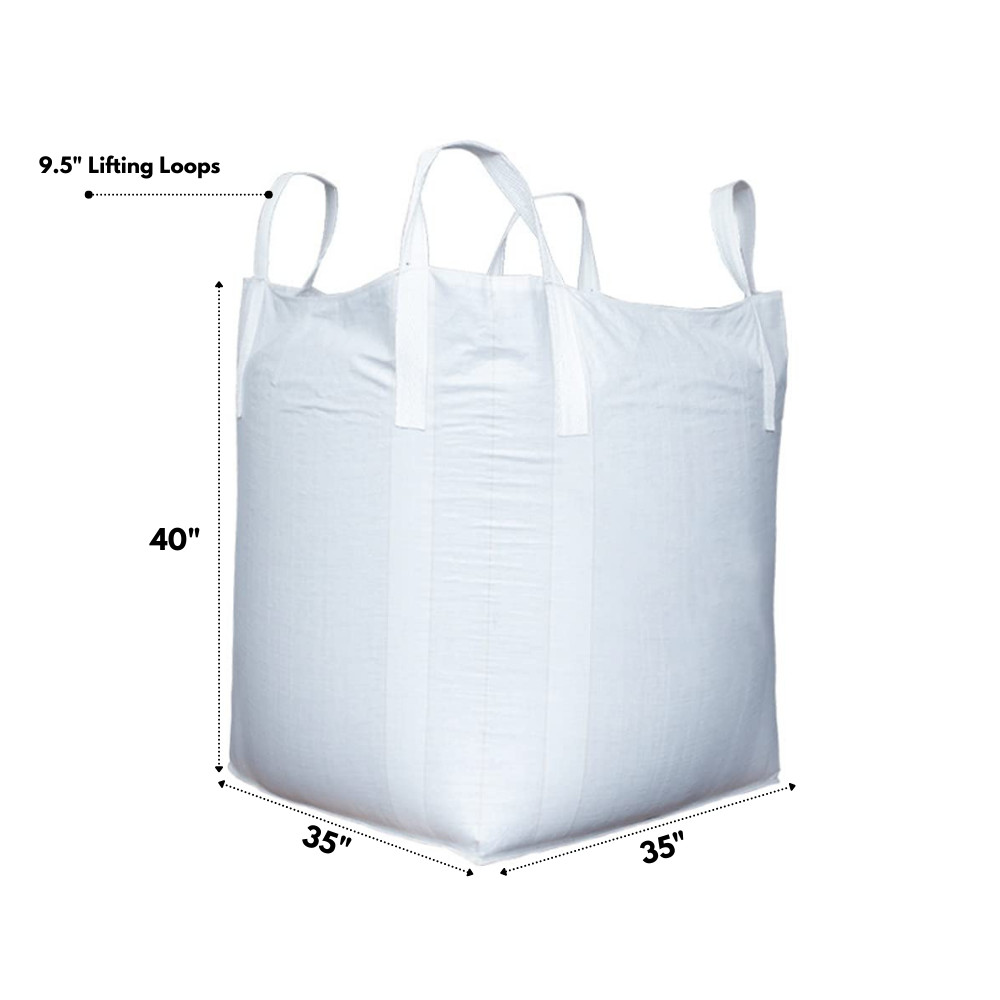 Heavy Duty FIBC Bulk Bag 2200 Lbs, Super Sack, Big Bag Filler Hopper