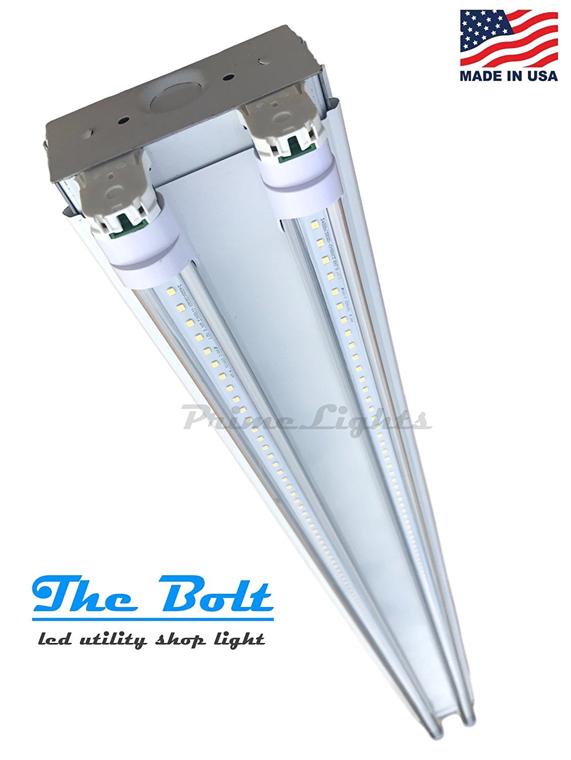 4′ ft. 2 Lamp T8 LED Strip Light Fixture – Shop, Garage, 44W 5,700lm (Qty 8)