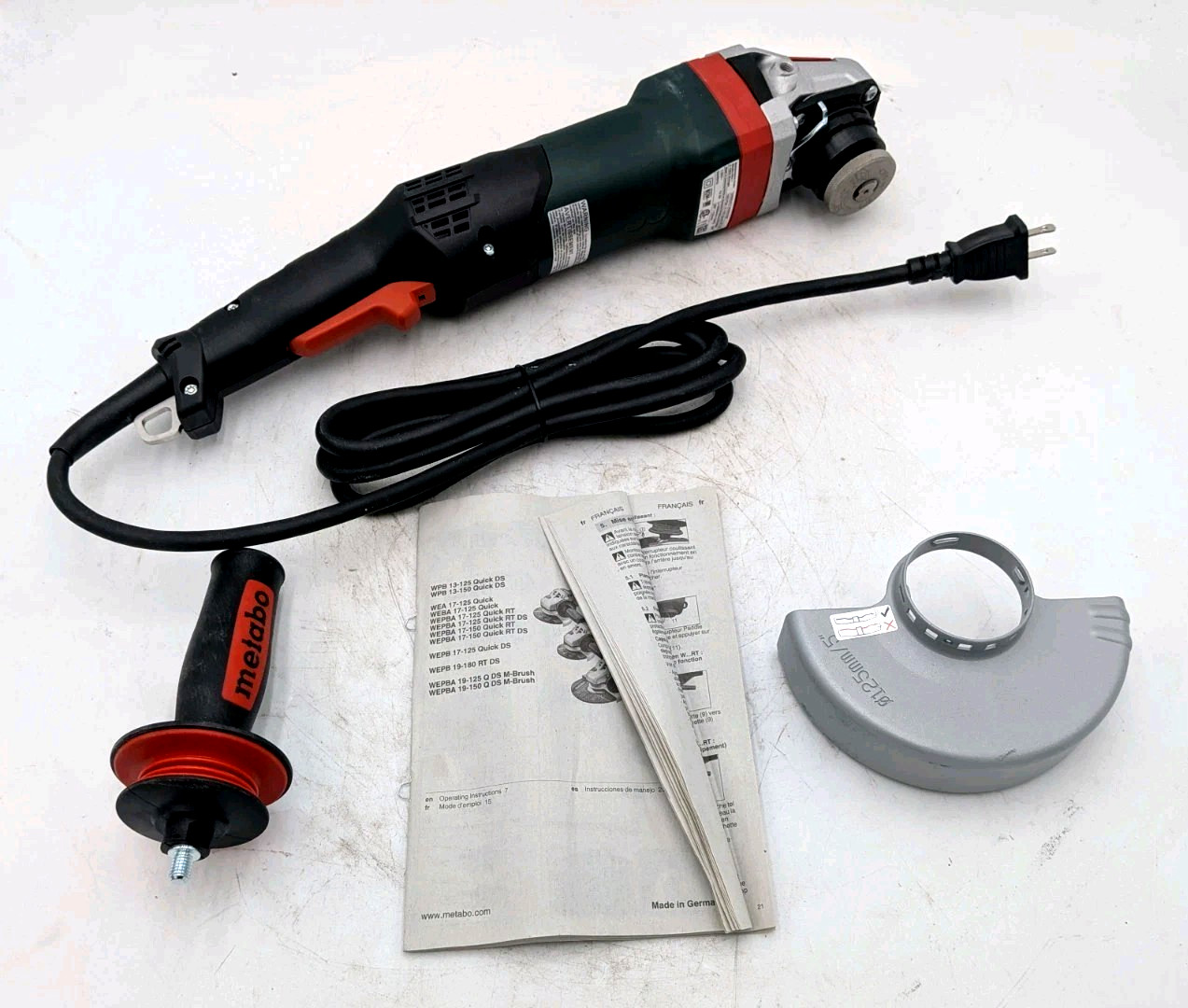 Metabo 600605420 5 in. Angle Grinder Tether Ready Tetherable