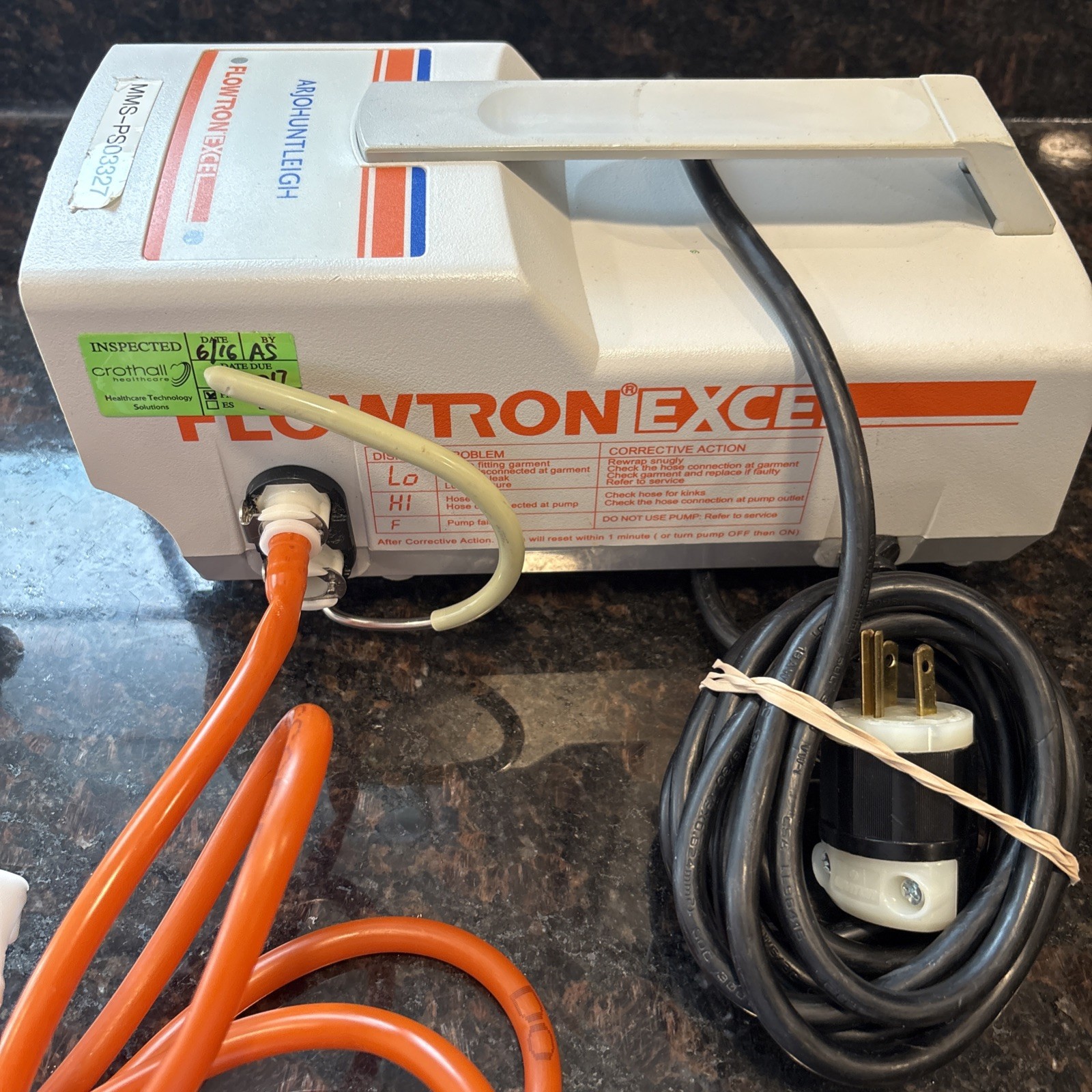 Arjo Huntleigh Flowtron Excel pump Read Description Not Pumping Sold As Is