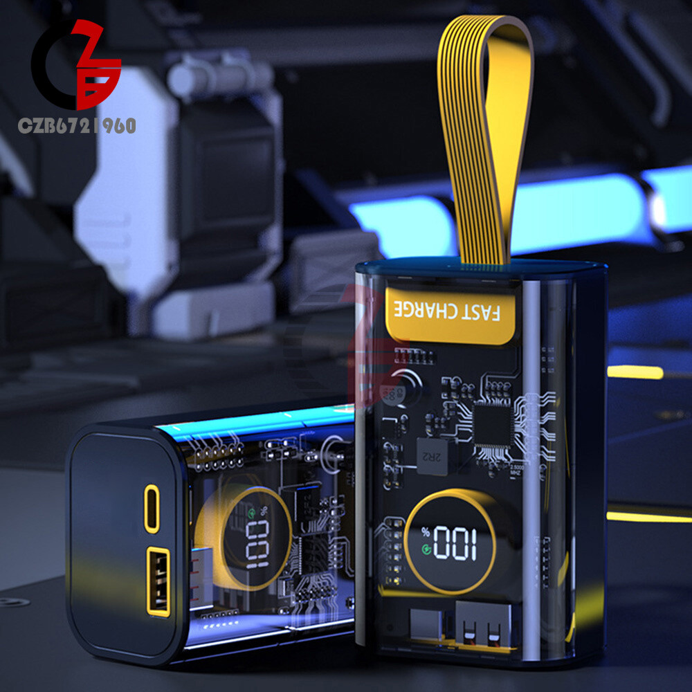 DIY Power Bank Box PD 22.5 W Fast Charging Case Portable 18650 USB Power Bank