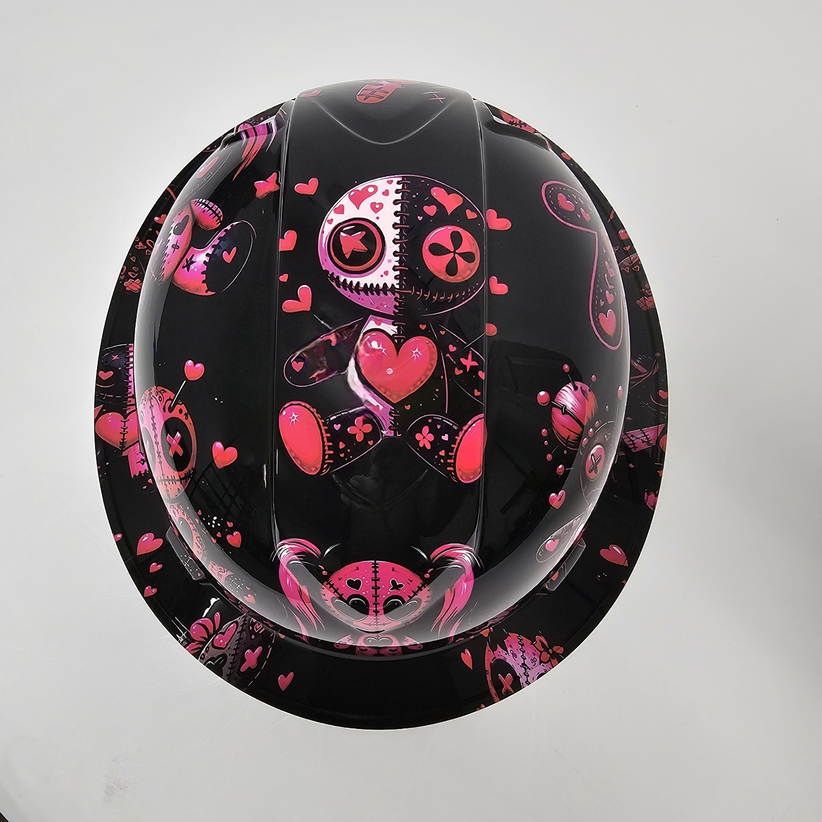 full brim hard hat custom hydro dipped IN HOT PINK VODOO DOLLS NEW