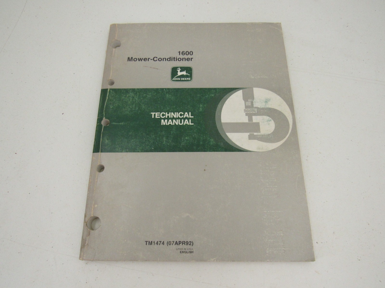 John Deere 1600 Mower Conditioner Technical Service Manual TM1474